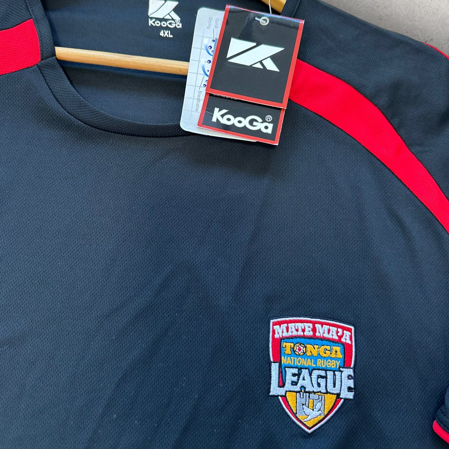 TONGA RUGBY LEAGUE KOOGA TRAINING SHIRT BRAND NEW WITH TAGS