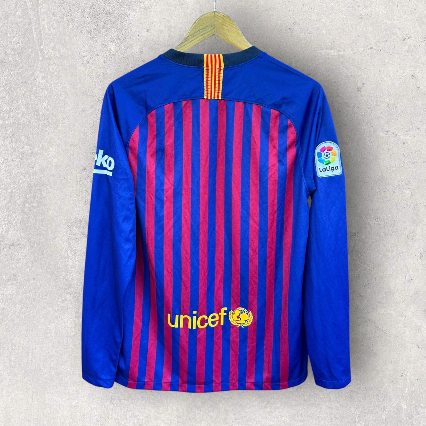 BARCELONA FC 2018-2019 HOME LONG SLEEVE NIKE FOOTBALL JERSEY