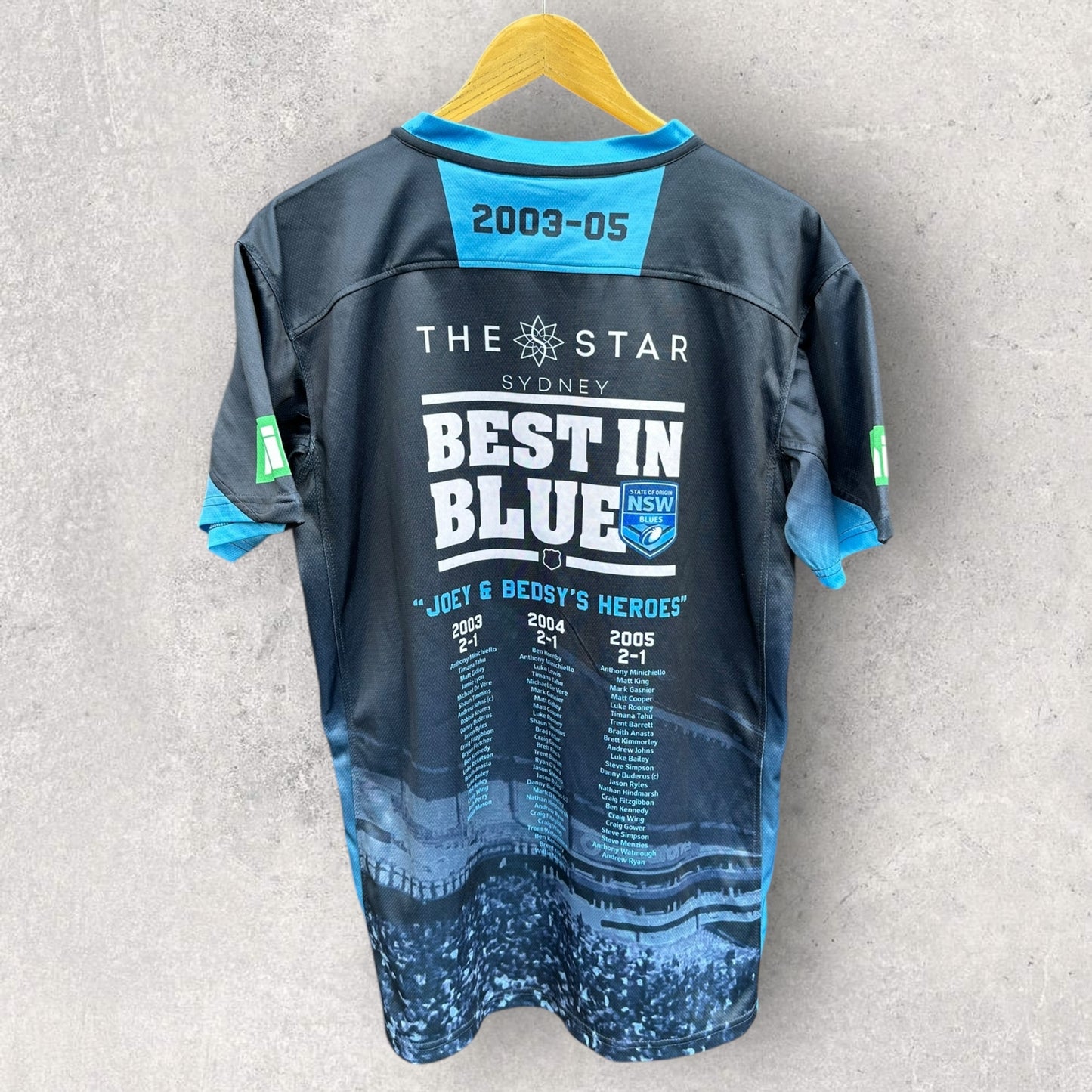 NSW BLUES JOEY & BEDSEYS HEROES CLASSIC JERSEY
