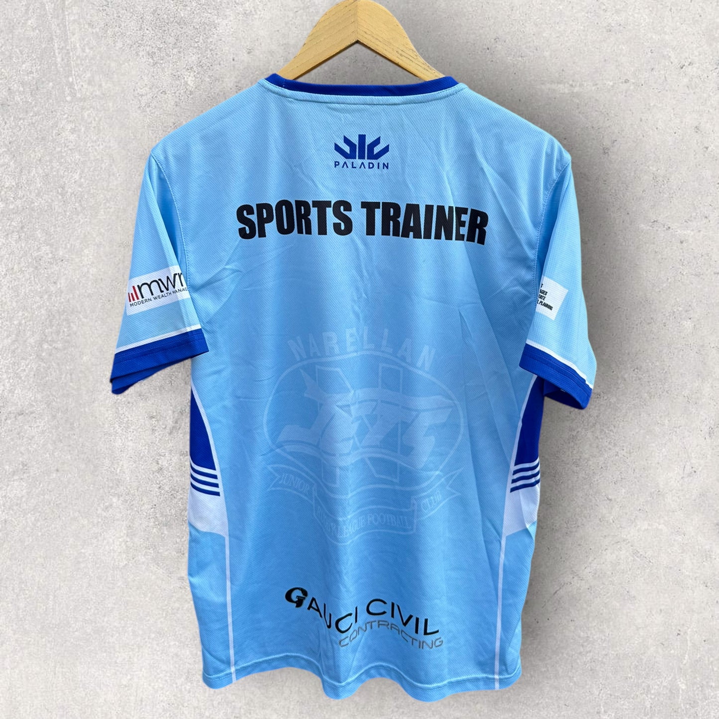 NARELLAN JETS SPORTS TRAINER PALADIN TRAINING SHIRT RUGBY LEAGUE