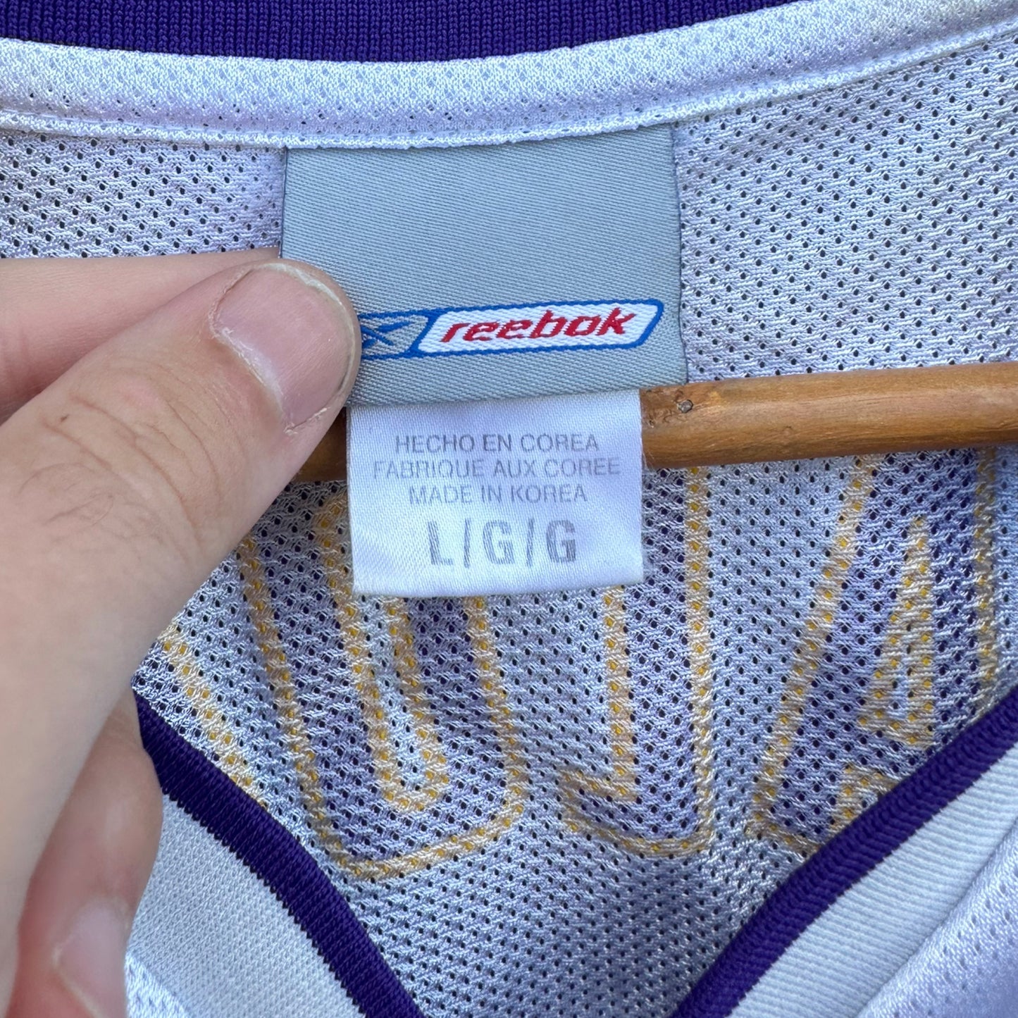 KARL MALONE LA LAKERS REEBOK VINTAGE JERSEY RARE