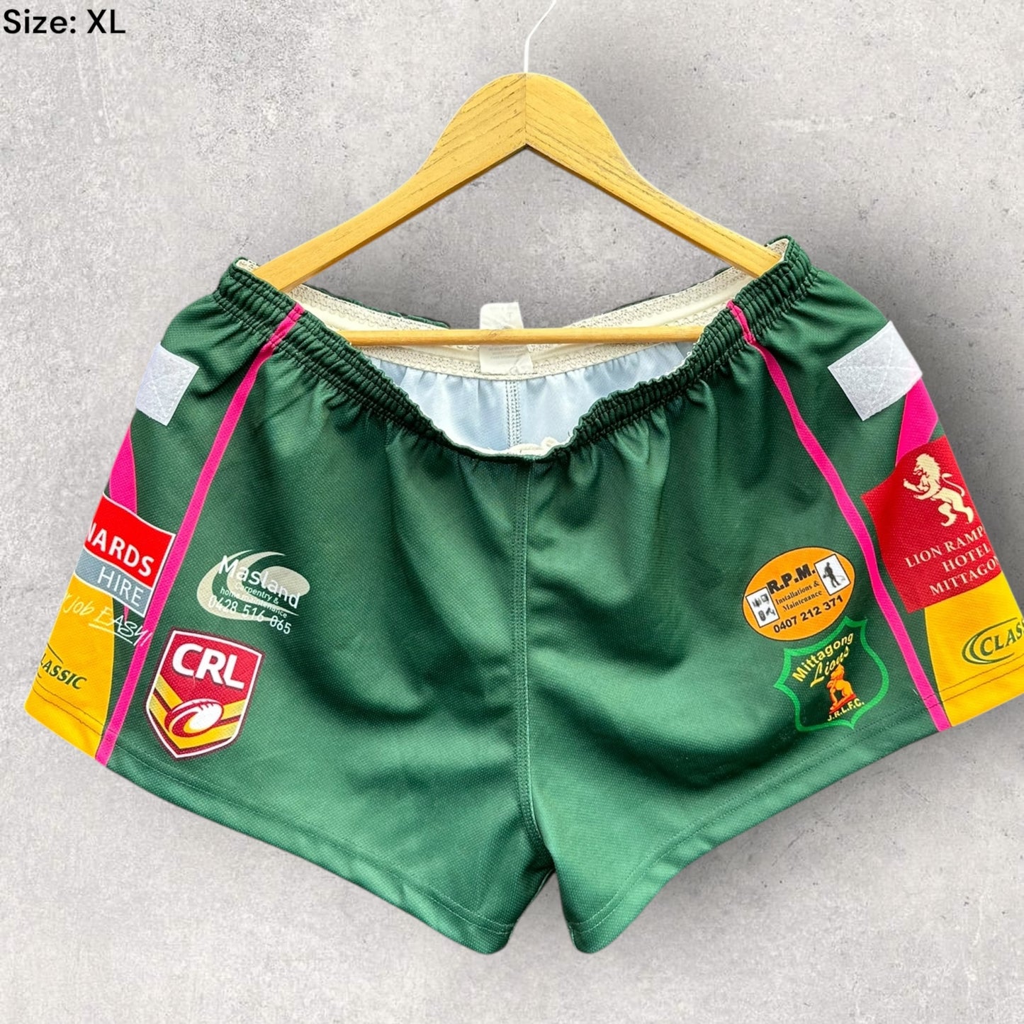 MITTAGONG LIONS RUGBY LEAGUE MATCH SHORTS