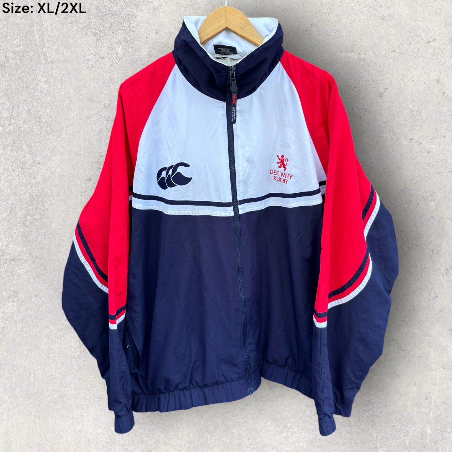 DEE WHY LIONS CANTERBURY VINTAGE RUGBY UNION WINDBREAKER JACKET
