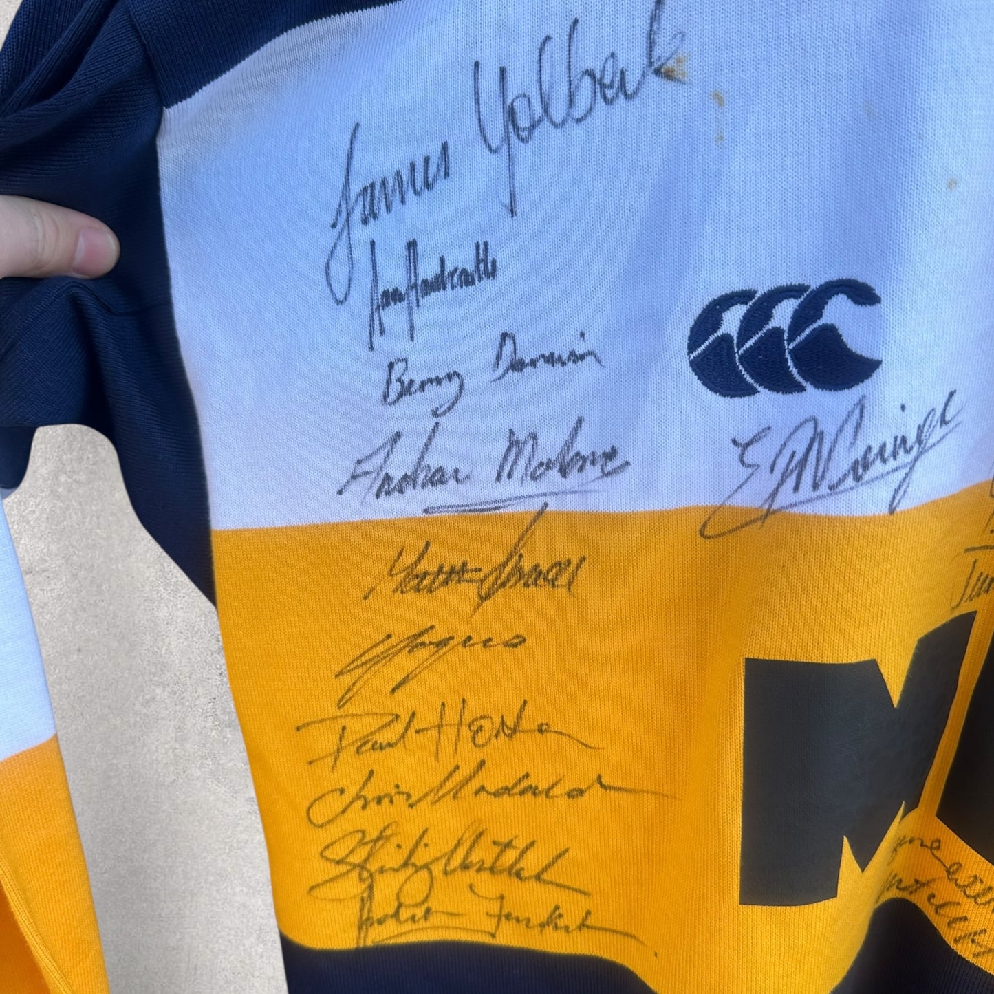ACT BRUMBIES 1998 FULLY SIGNED LONG SLEEVE CANTERBURY JERSEY BRAND NEW WITH TAGS