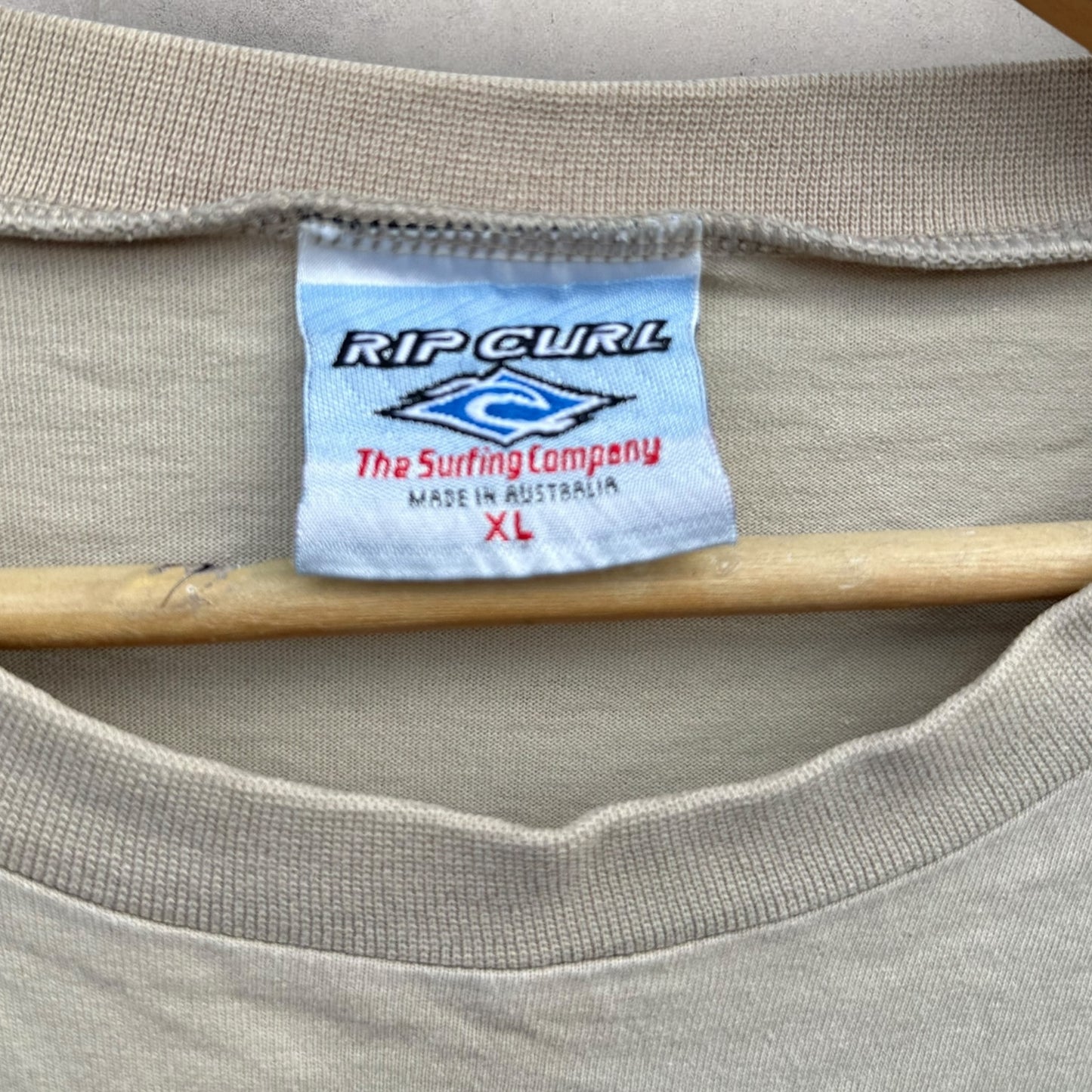 RIPCURL “BORN AT BELLS” VINTAGE BEIGE SHIRT