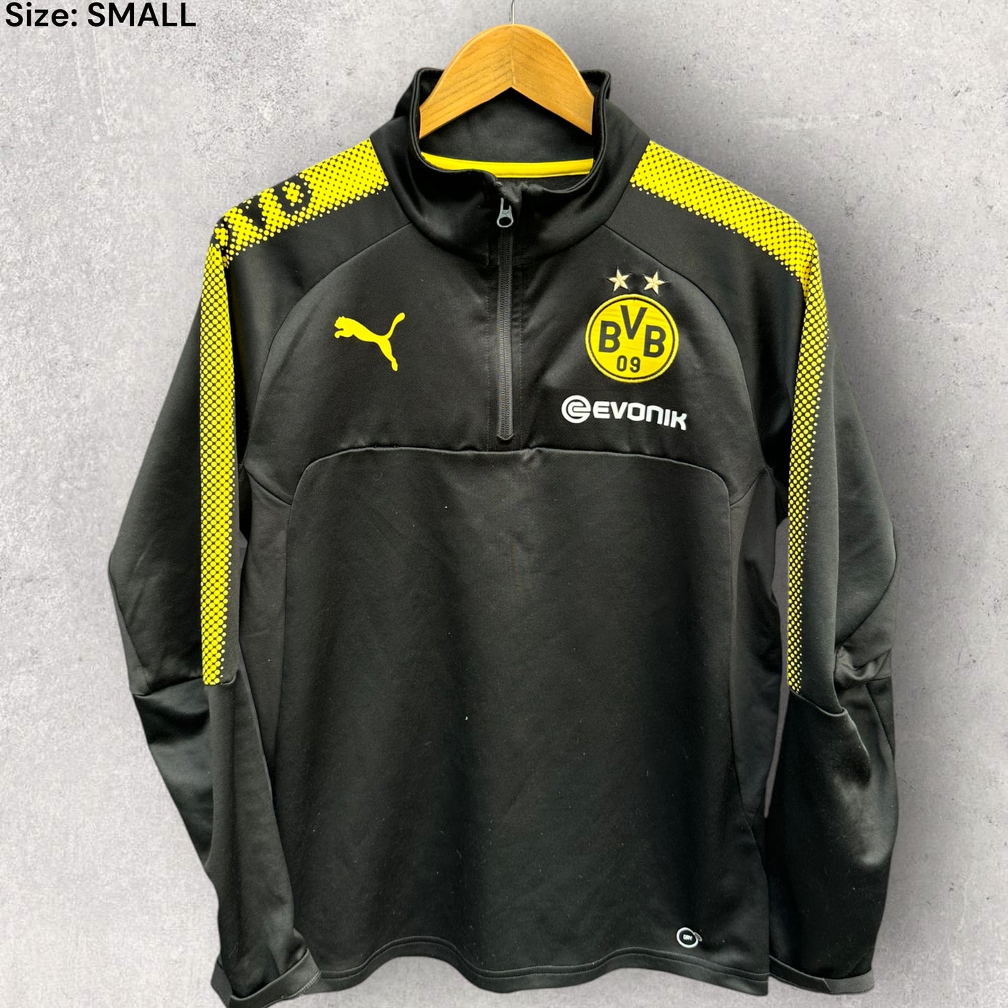 BORUSSIA DORTMUND PUMA HALF ZIP TRAINING JACKET