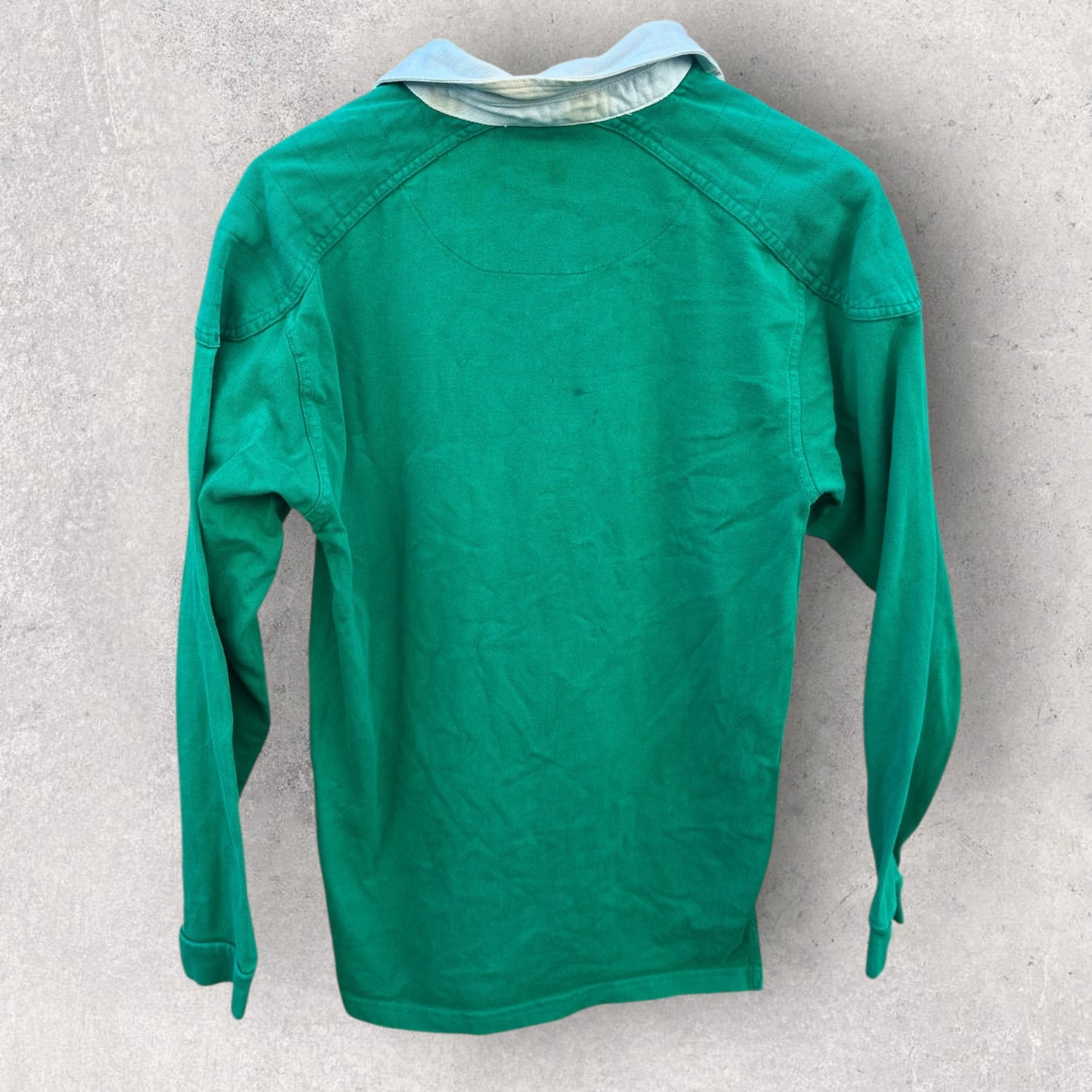 IRELAND RUGBY UNION 1980s O’NEILLS LONG SLEEVE COTTON JERSEY