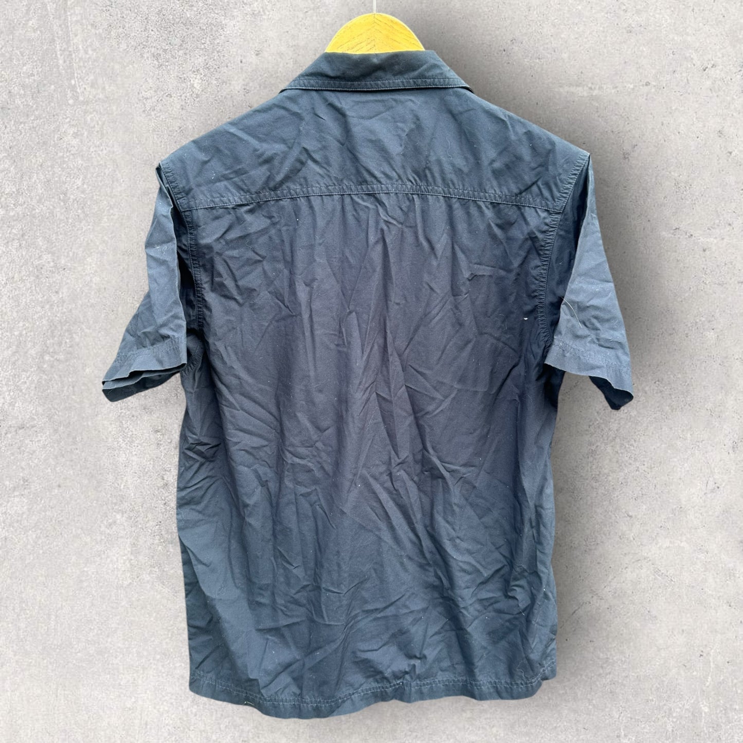 Lee Pipes Mens Short Sleeve Blue Skating Shirt