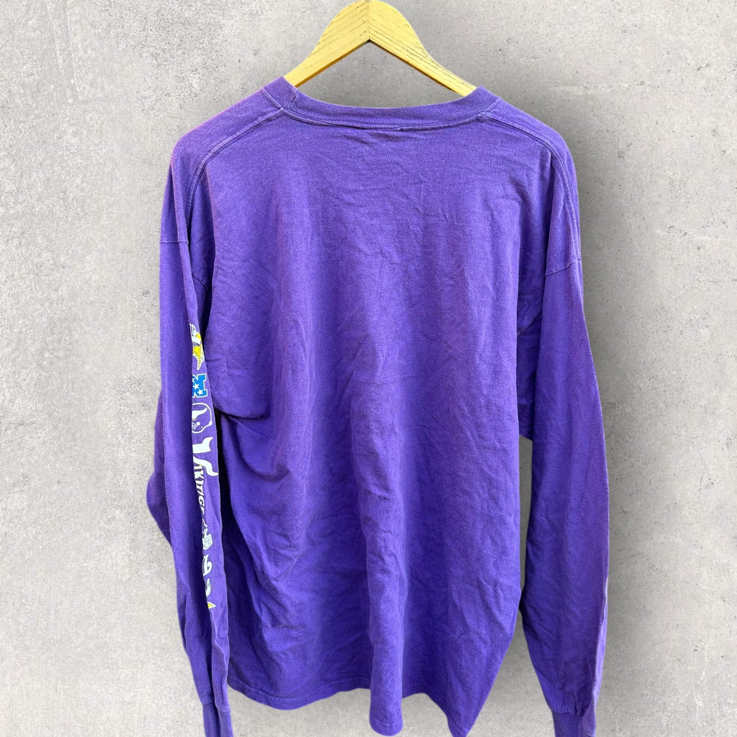 MINNESOTA VIKINGS REEBOK VINTAGE LONG SLEEVE PURPLE SHIRT