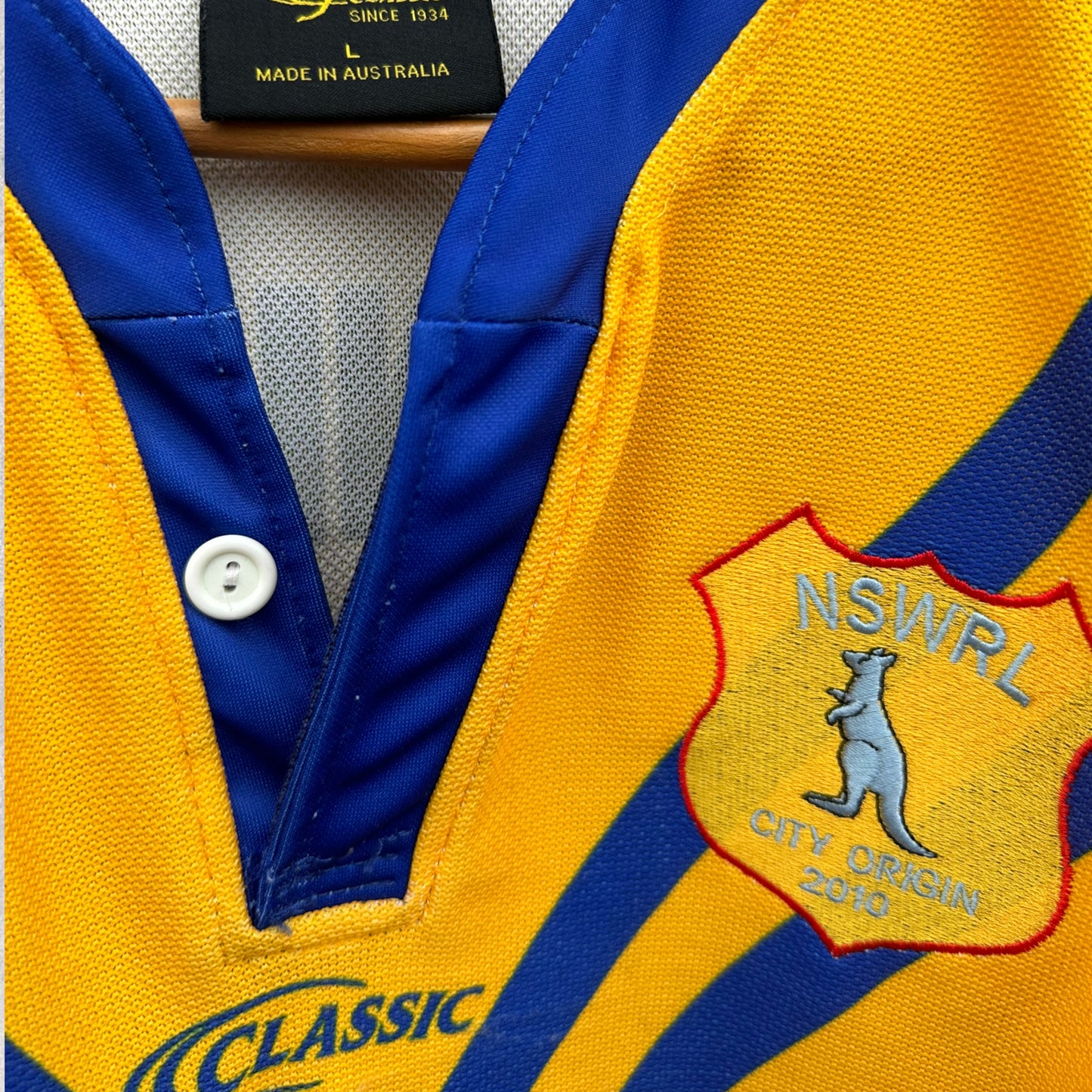 MICHAEL JENNINGS 2010 CITY ORIGIN MATCH WORN + SIGNED JERSEY