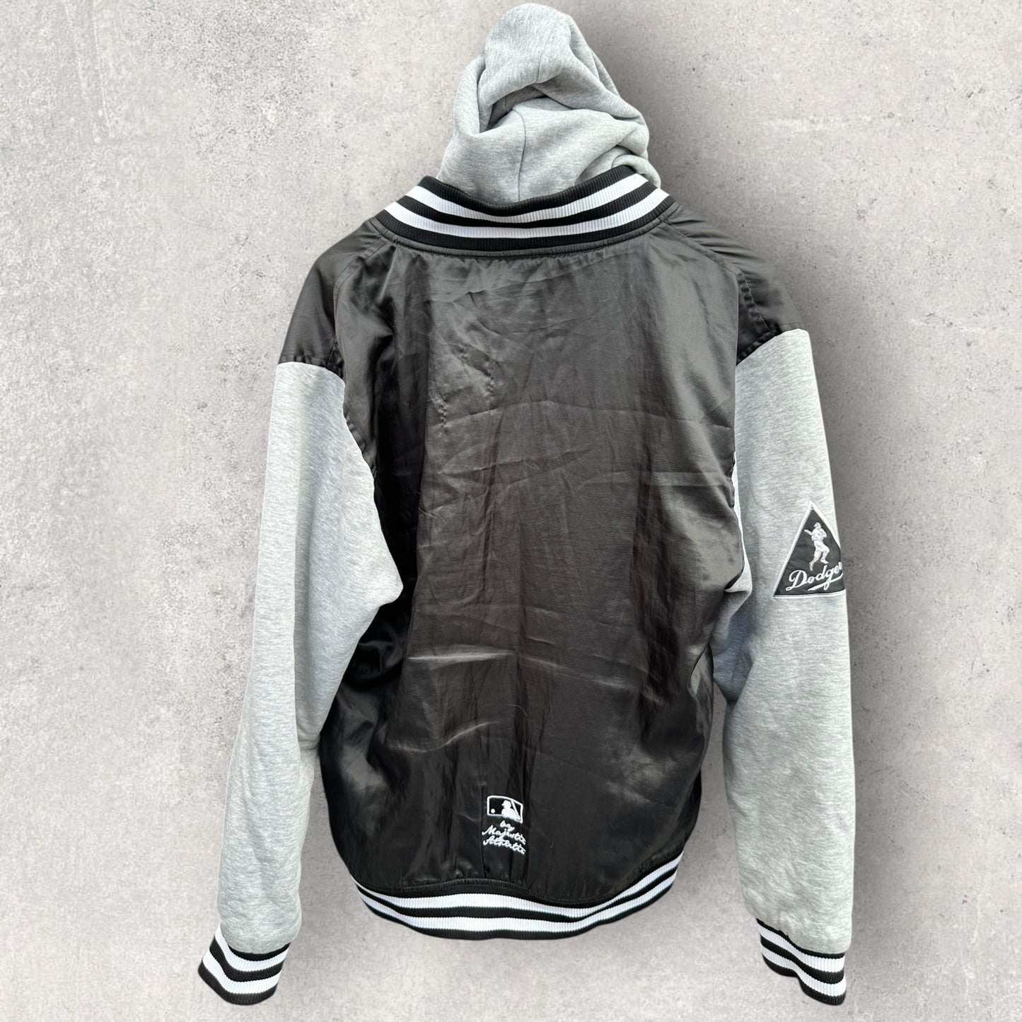 LA DODGERS MAJESTIC MLB VARSITY BOMBER JACKET