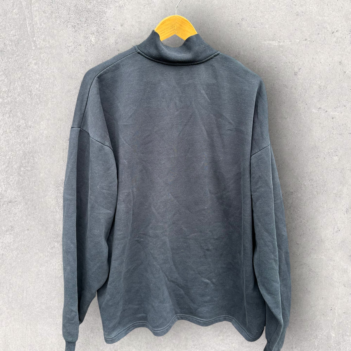 REEBOK HALF ZIP VINTAGE FLEECE BLACK JACKET