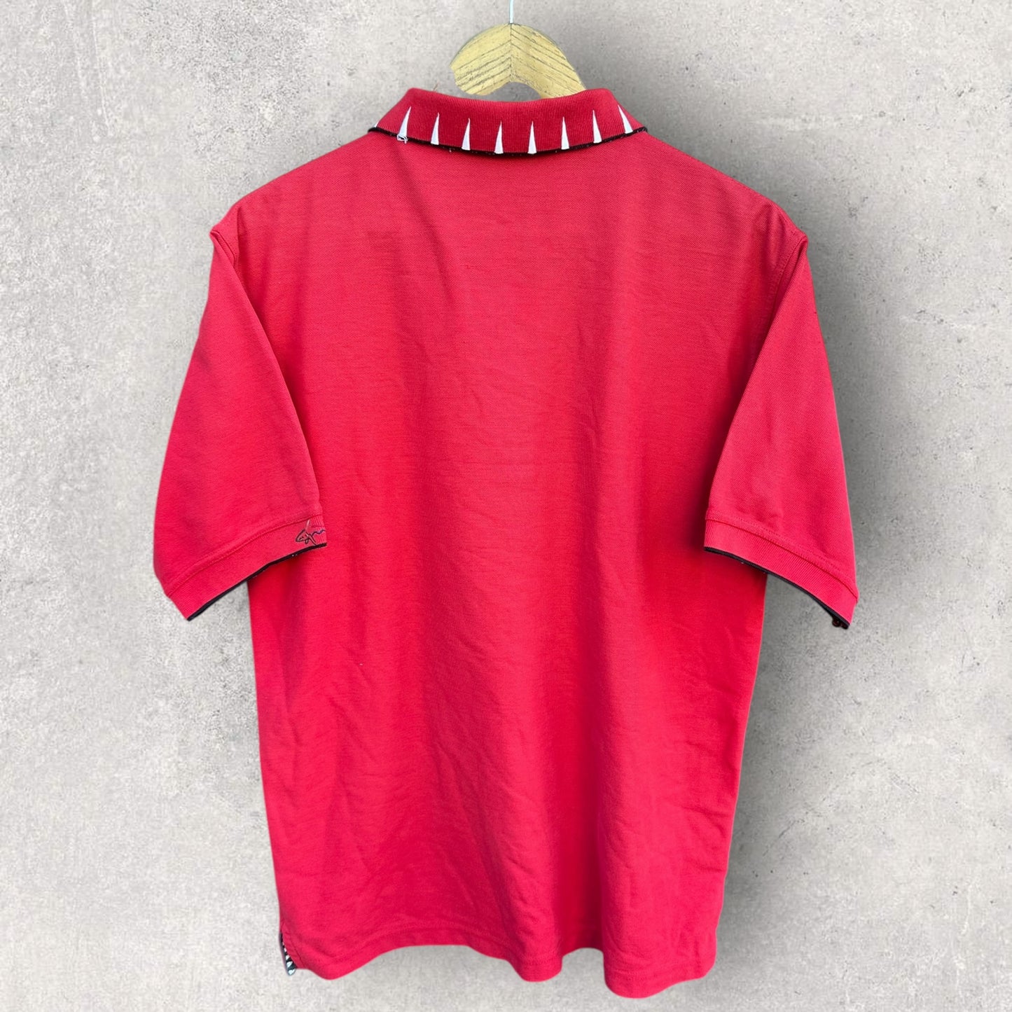 GREG NORMAN GOLF RED VINTAGE POLO SHIRT