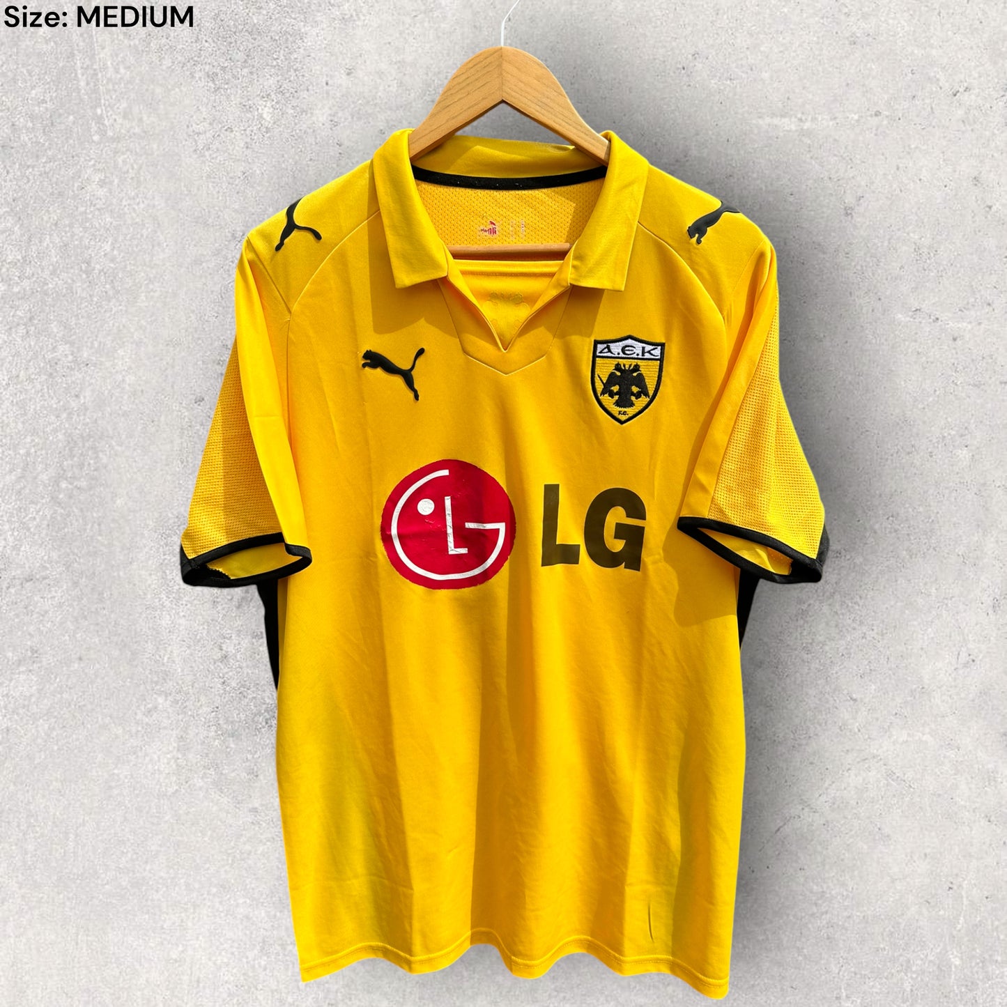 AEK ATHENS 2008-2009 HOME JERSEY