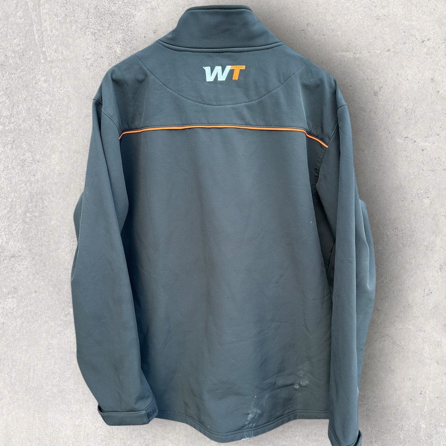 WESTS TIGERS 2025 SOFT SHELL BLACK JACKET PLAYER ISSUED TERRELL MAY