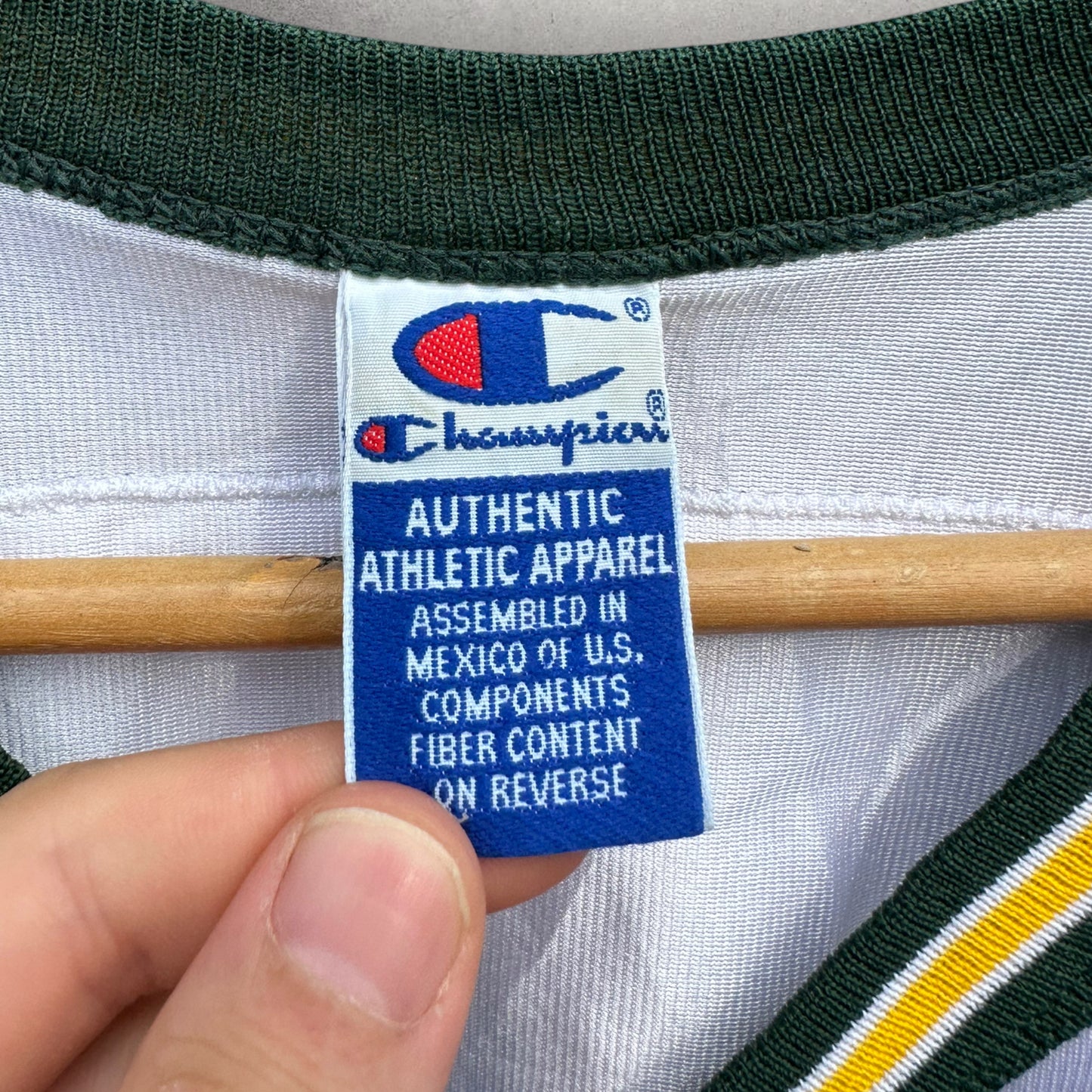 REGGIE WHITE GREEN BAY PACKERS CHAMPION 1995 VINTAGE NFL JERSEY