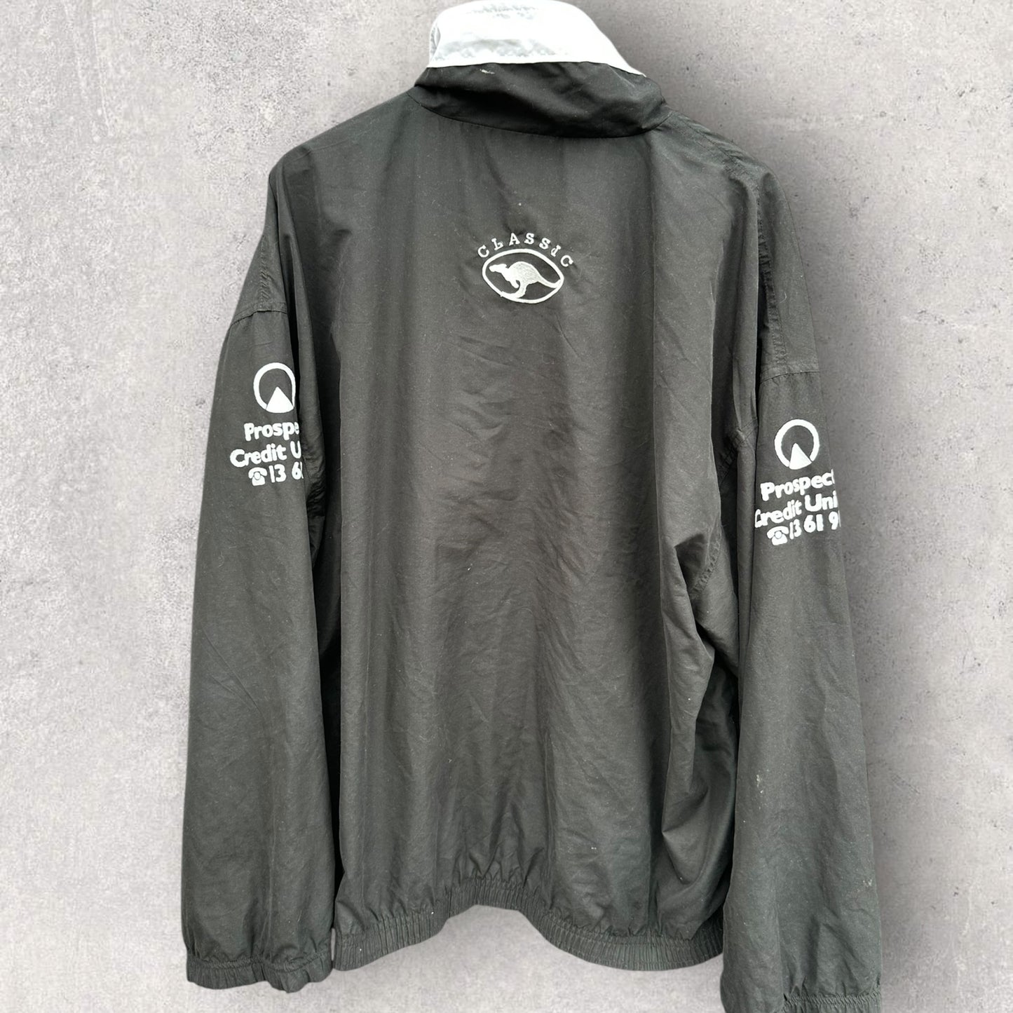WESTERN SUBURBS MAGPIES VINTAGE CLASSIC ISSUED BOMBER JACKET