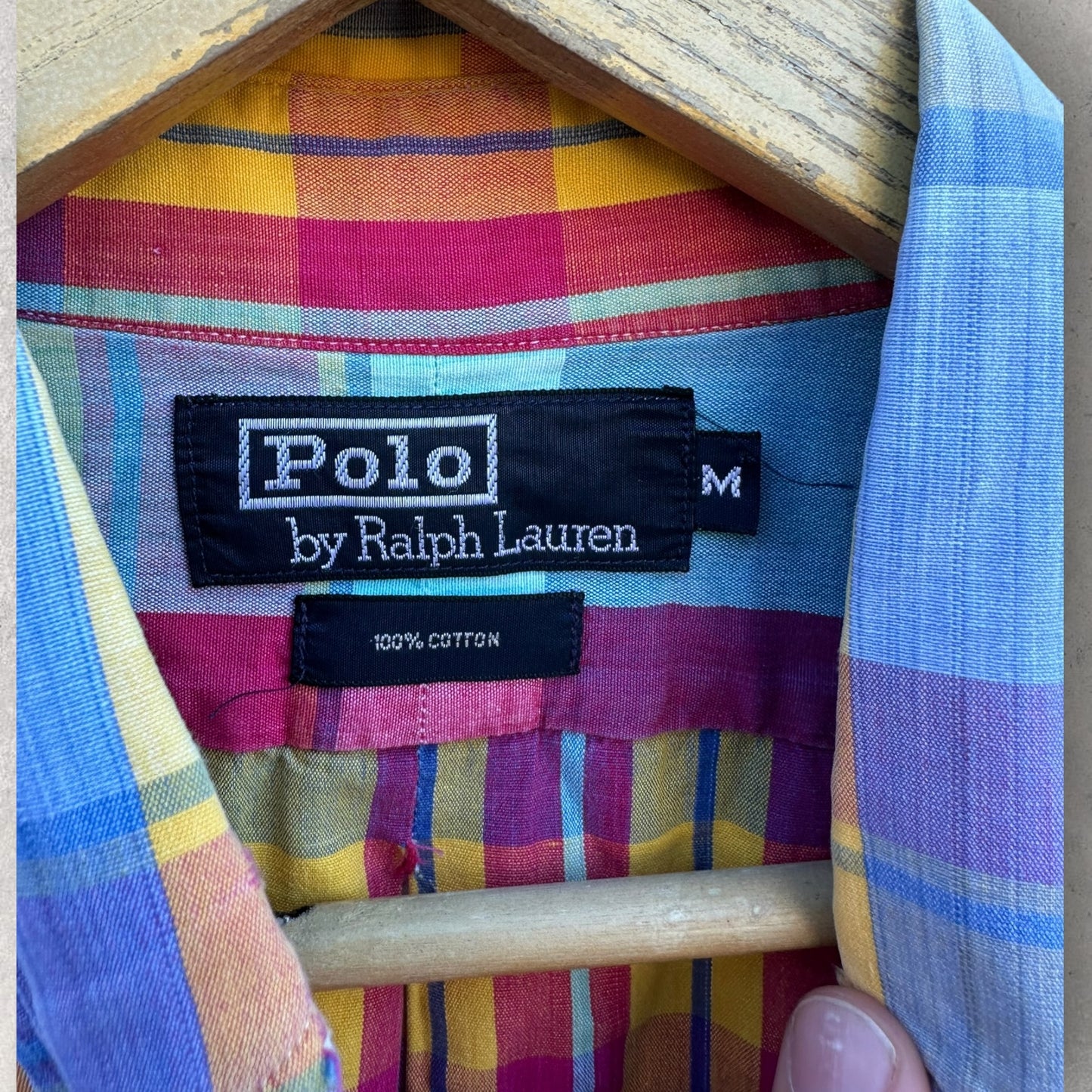 RALPH LAUREN POLO MULTI-COLOURED SHORT SLEEVE BUTTON UP SHIRT