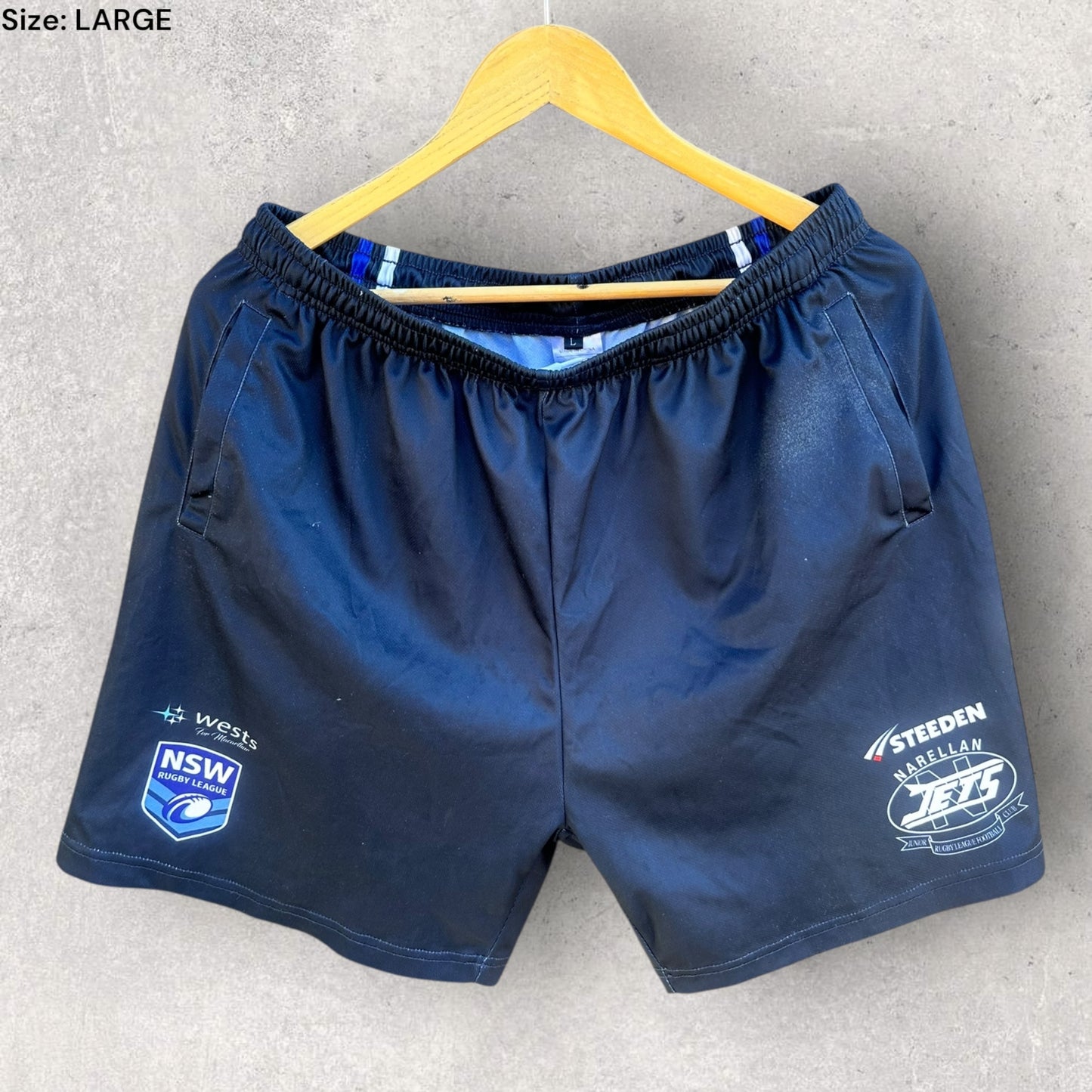 NARELLAN JETS LOCAL RUGBY LEAGUE TRAINING SHORTS