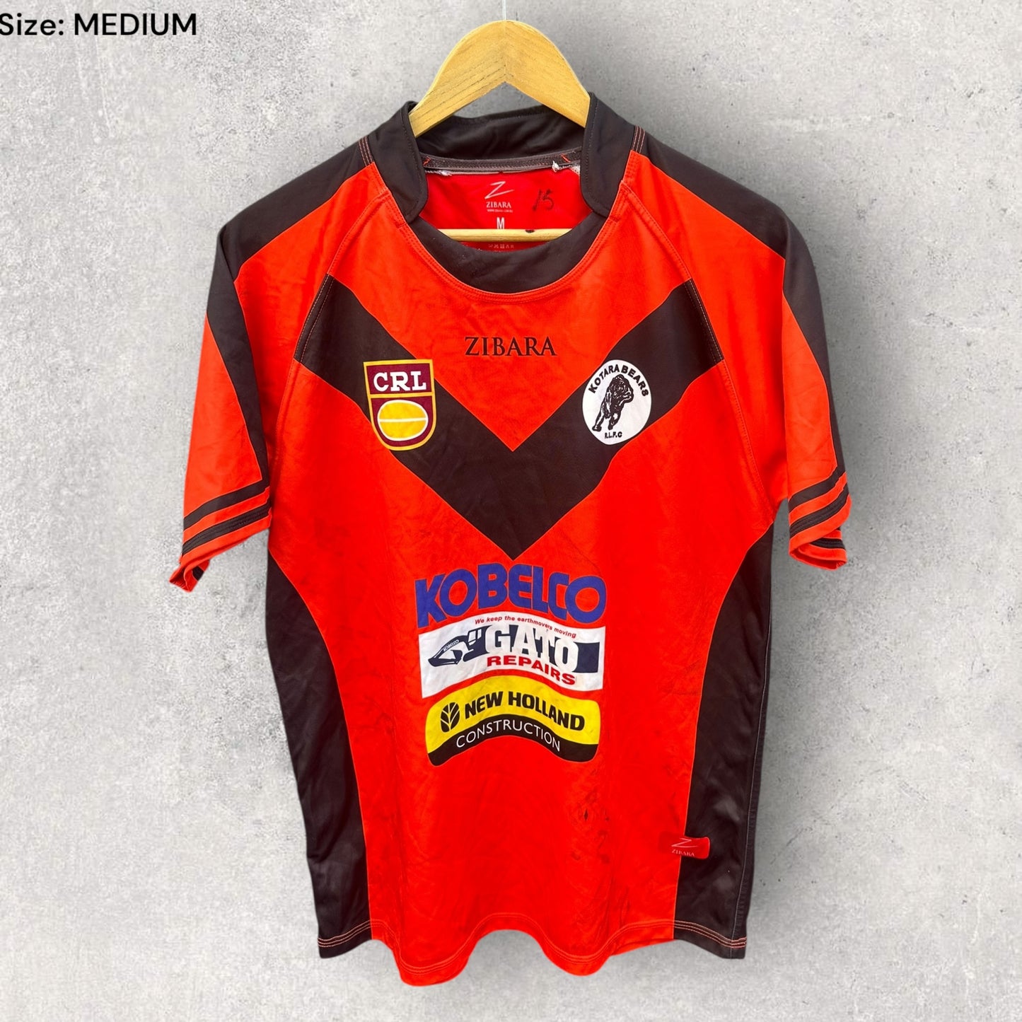 KOTARA BEARS CRL MATCH WORN RUGBY LEAGUE JERSEY