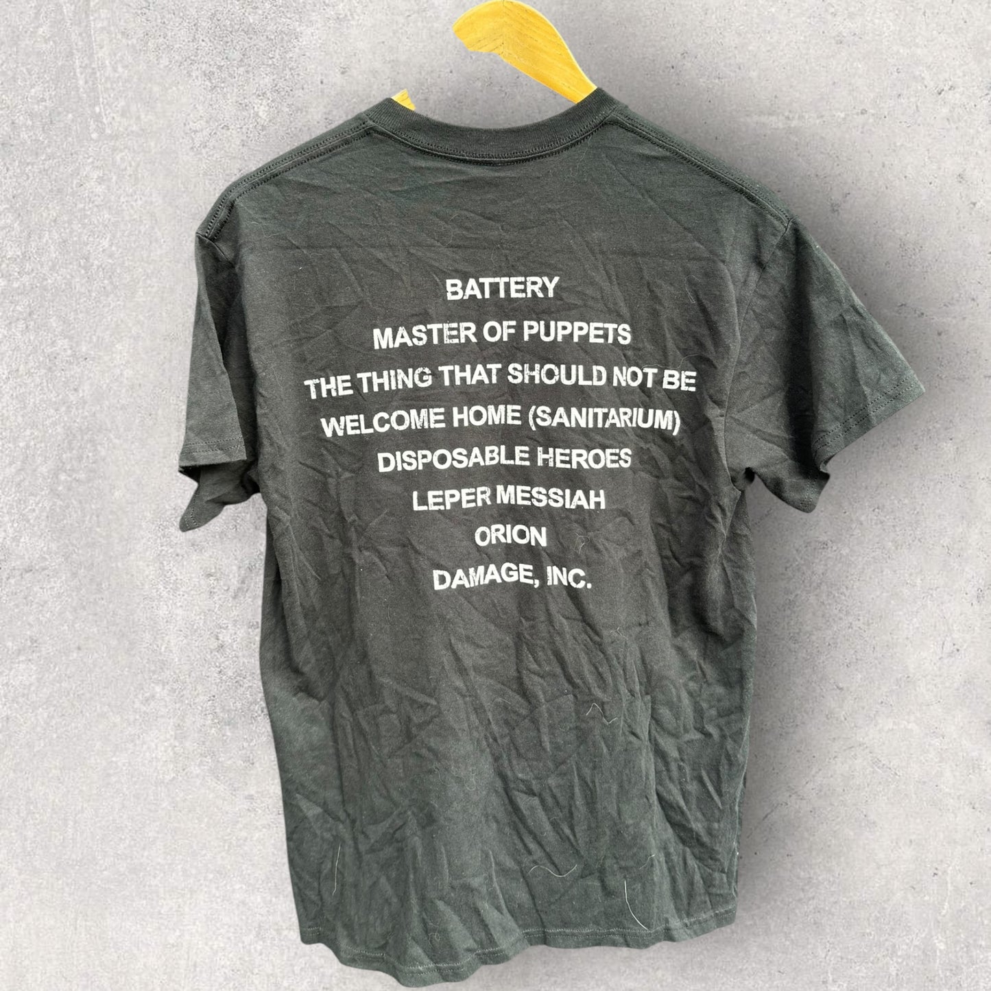 METALLICA MASTER OF PUPPETS BLACK T SHIRT