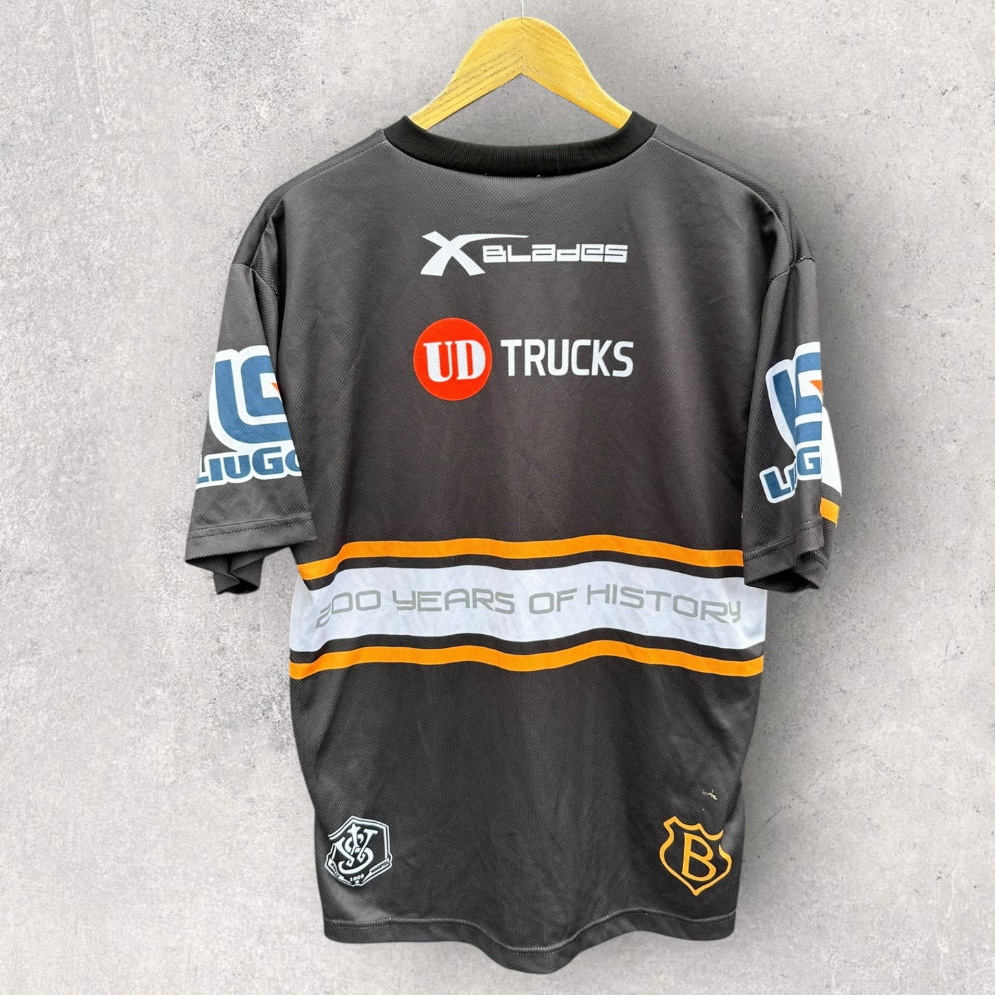 WESTS TIGERS 2010 X-BLADES RUGBY LEAGUE TRAINING SHIRT