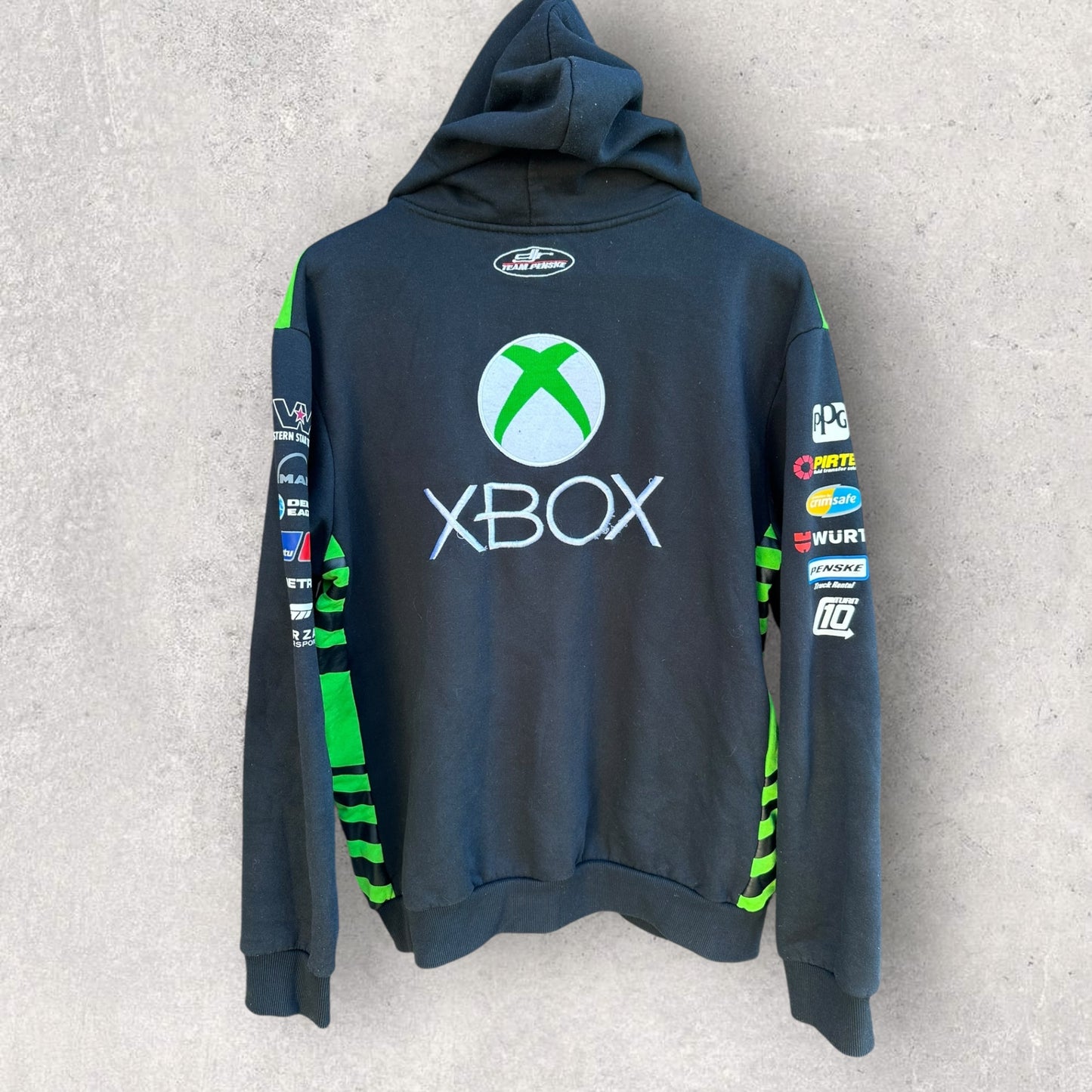 XBOX Ford Racing Black Full Zip Motorsport Hooded Jacket