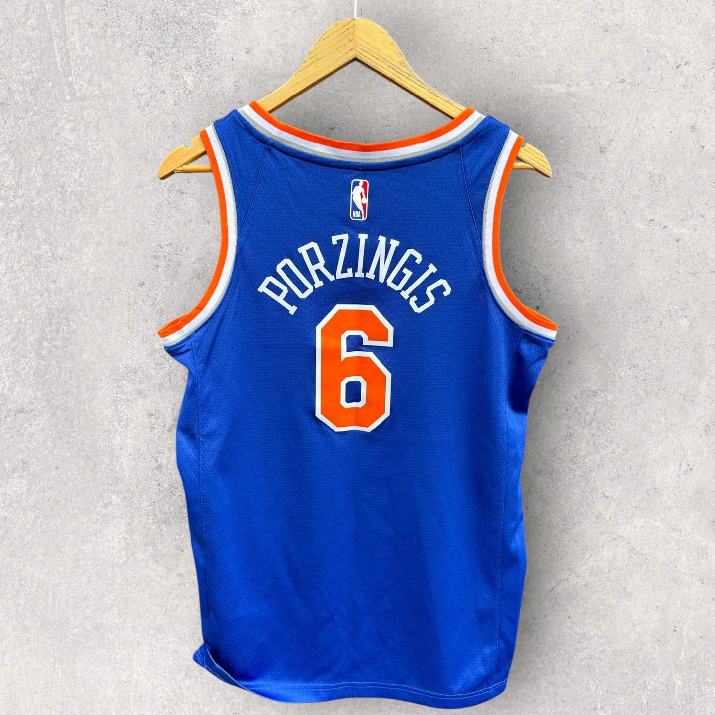 KRISTAPS PORZINGIS NEW YORK KNICKS NIKE NBA JERSEY