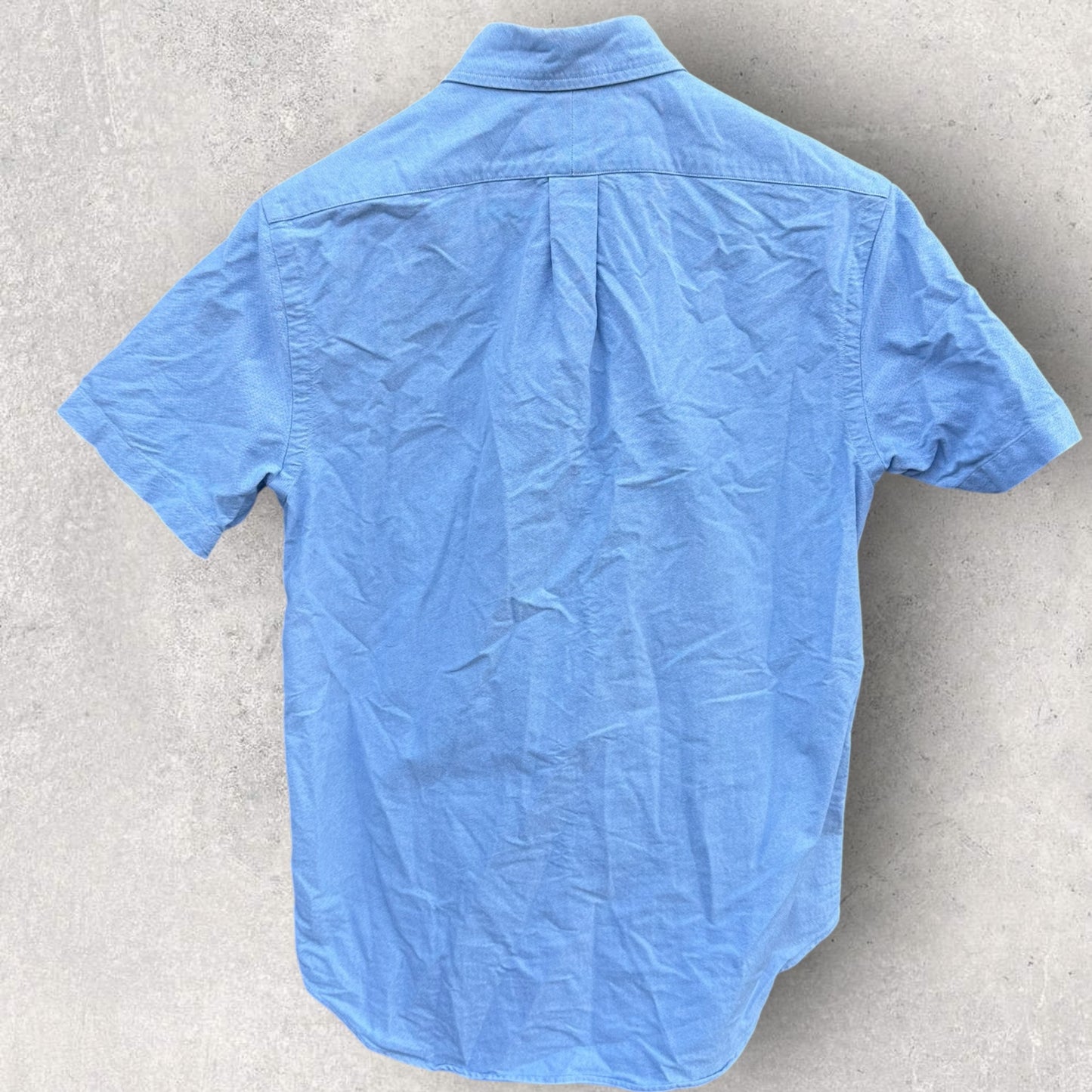 RALPH LAUREN POLO BLUE SHORT SLEEVE BUTTON UP SHIRT