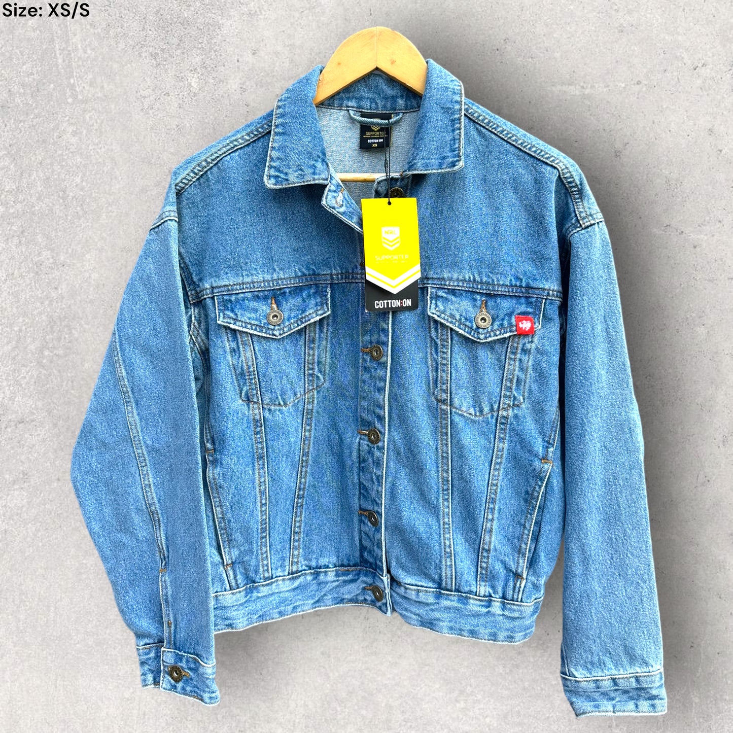 ST GEORGE ILLAWARRA DRAGONS LADIES DENIM JACKET NEW WITH TAGS