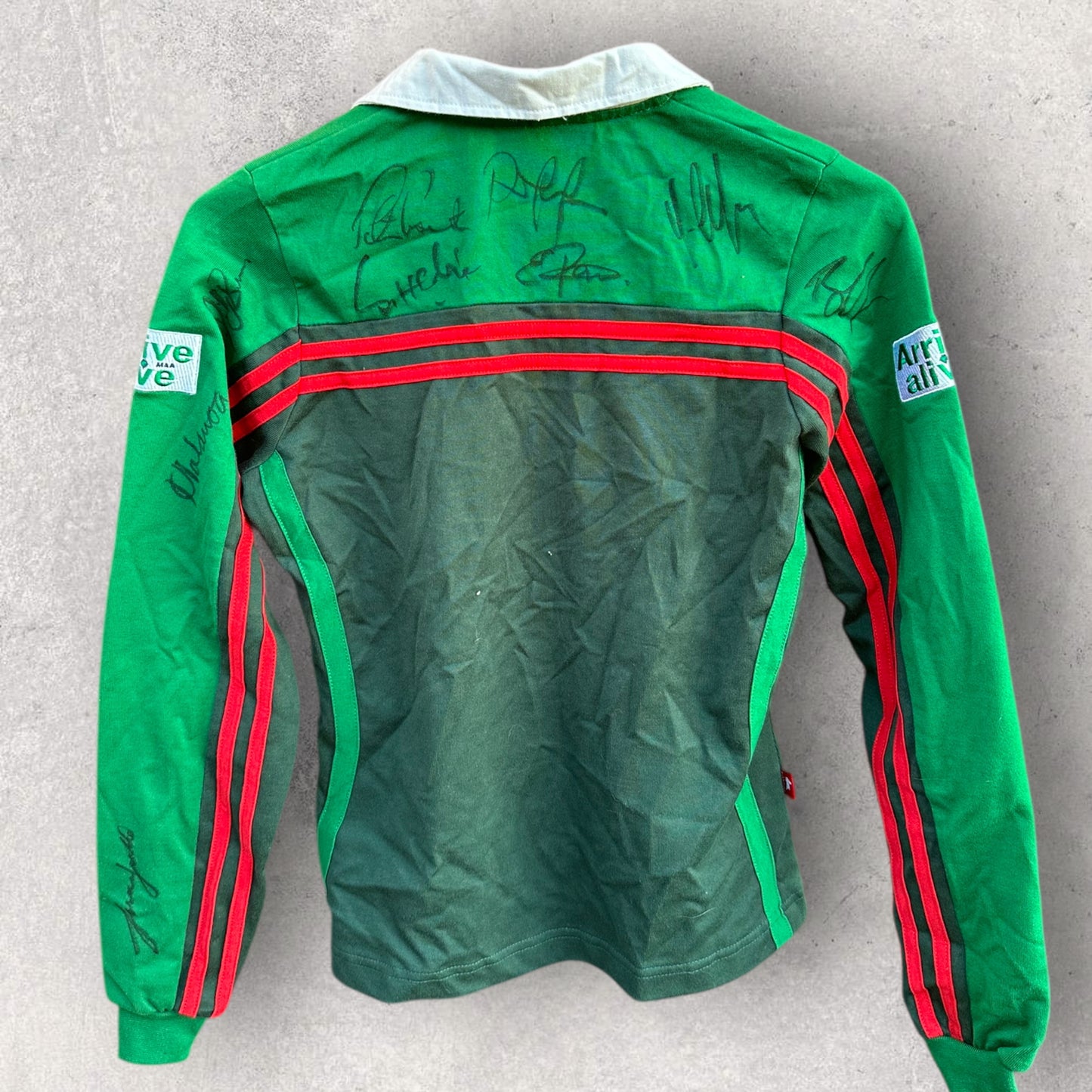 SOUTH SYDNEY RABBITOHS 2004 LADIES LONG SLEEVE COTTON SHIRT SIGNED
