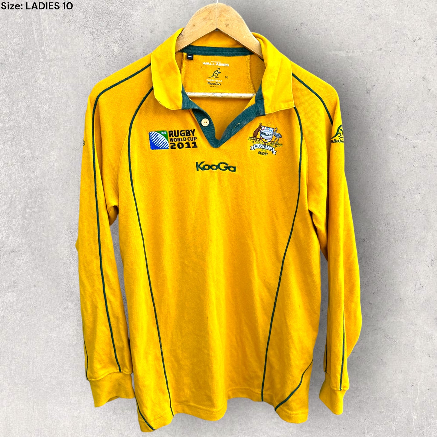 AUSTRALIAN WALLABIES 2011 RWC LADIES JERSEY