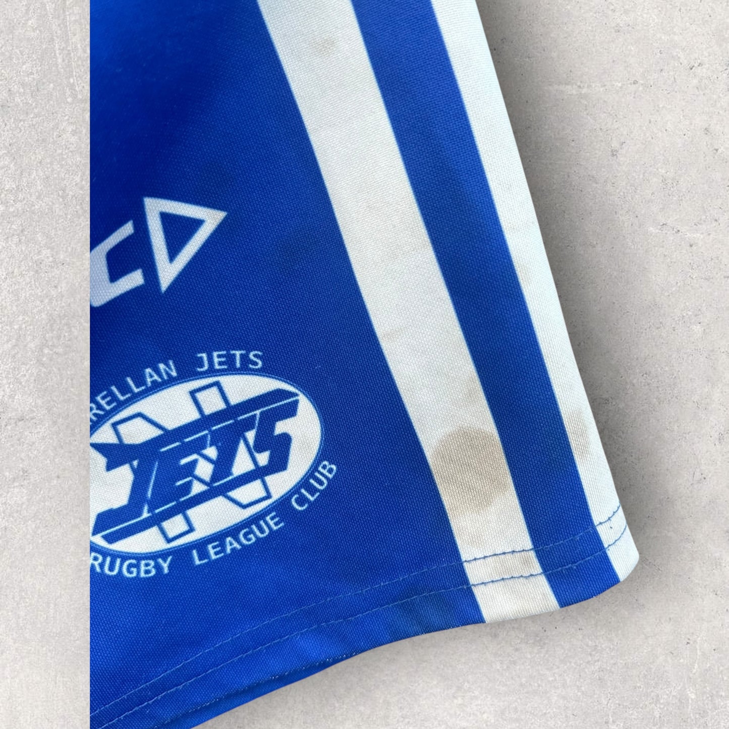 NARELLAN JETS ISC MATCHWORN RUGBY LEAGUE SHORTS