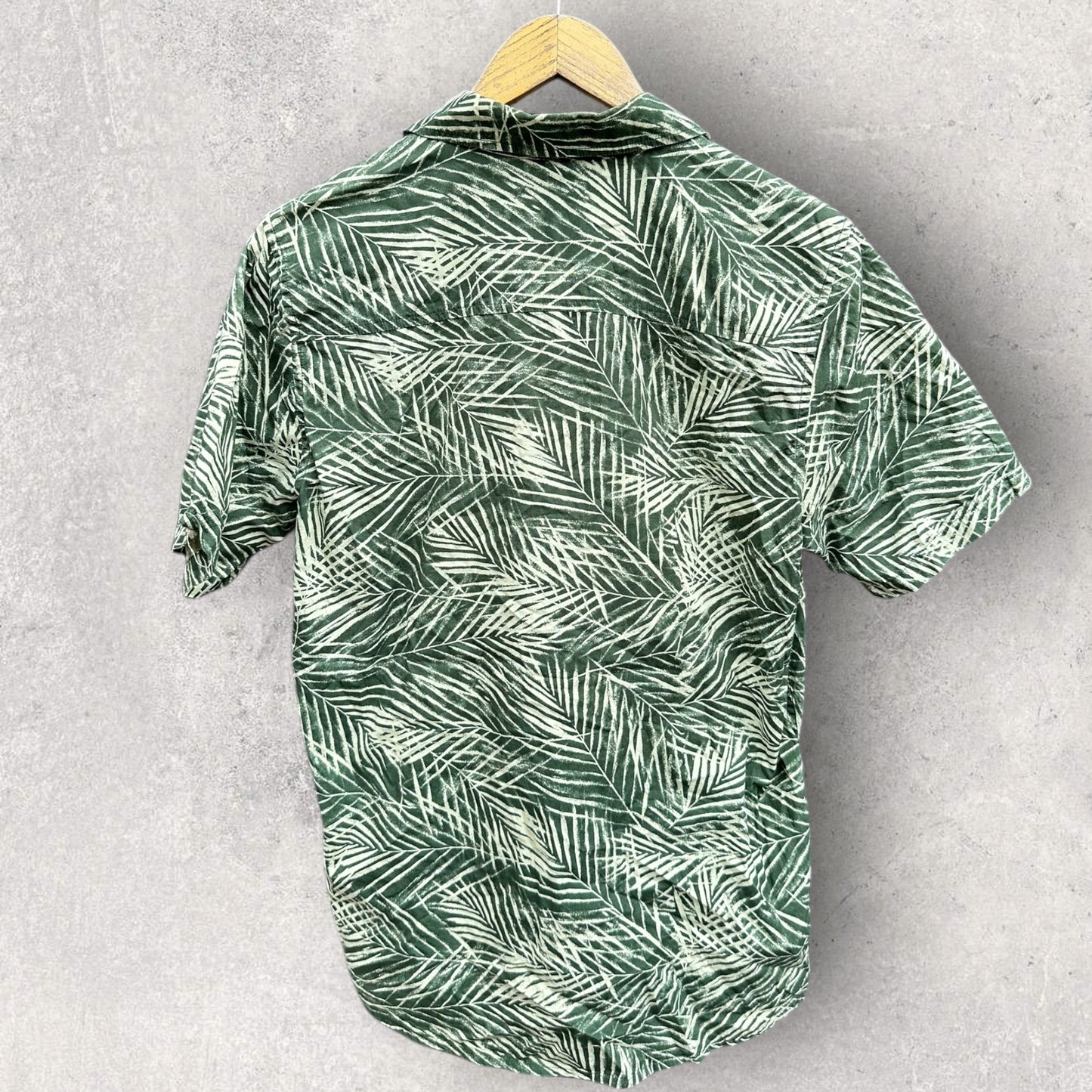 CARHARTT MENS GREEN FLORAL PRINT SHORT SLEEVE SHIRT