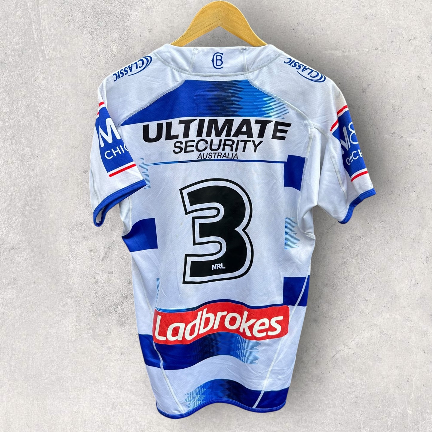 REIMIS SMITH CANTERBURY BULLDOGS 2020 PNG TRAIL MATCH WORN JERSEY