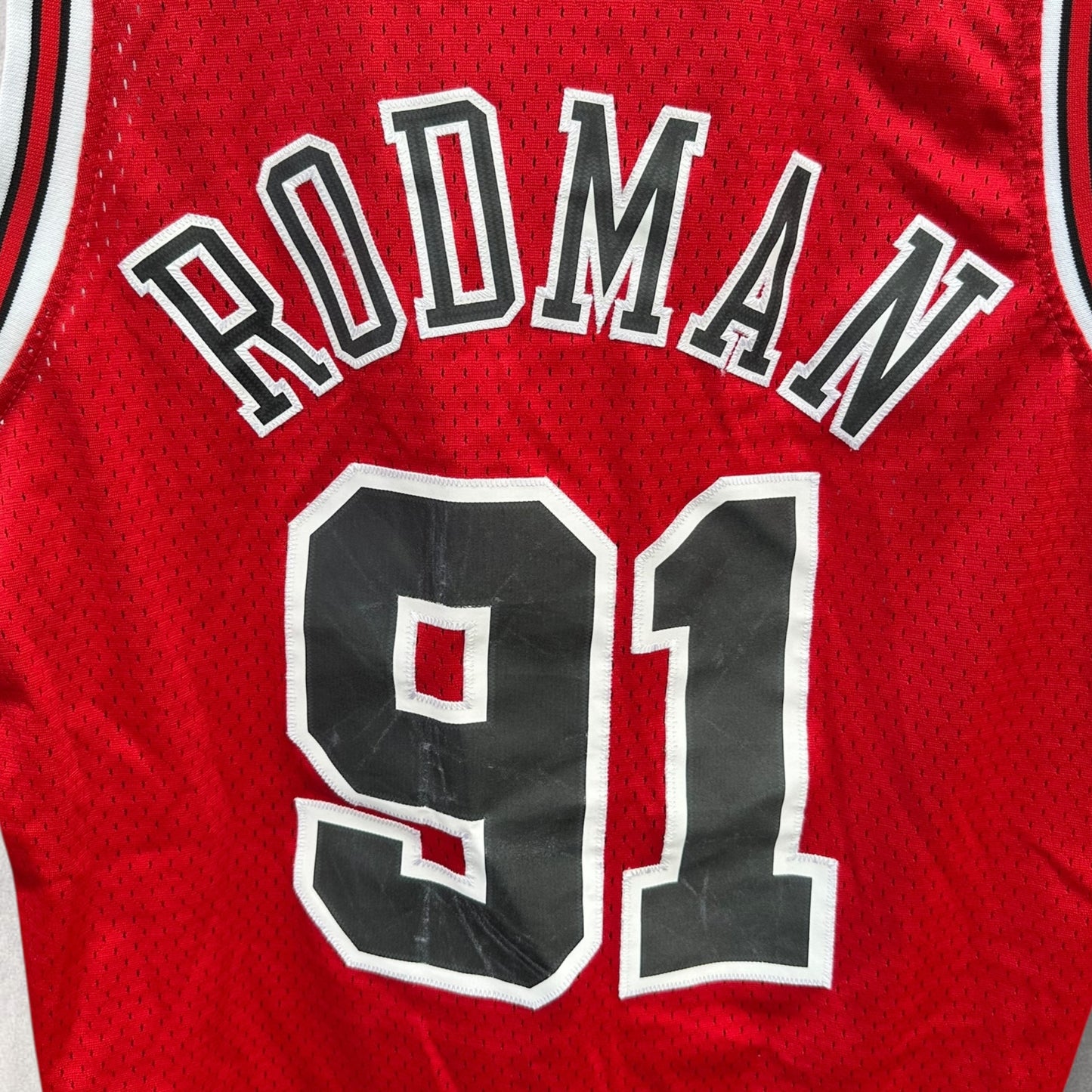 DENNIS RODMAN CHICAGO BULLS ADIDAS NBA JERSEY
