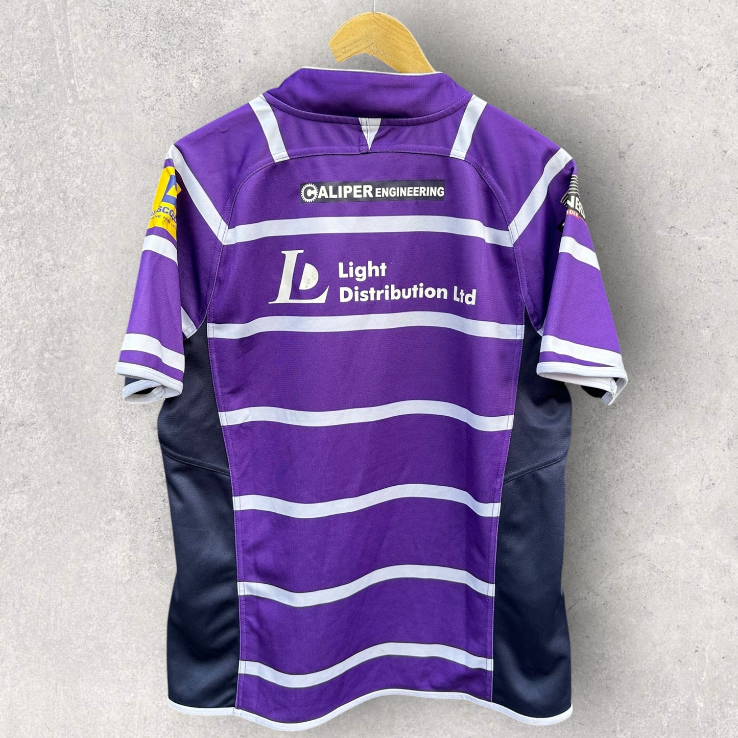 WIGAN WARRIORS 2015 AWAY ISC SUPER LEAGUE RUGBY JERSEY