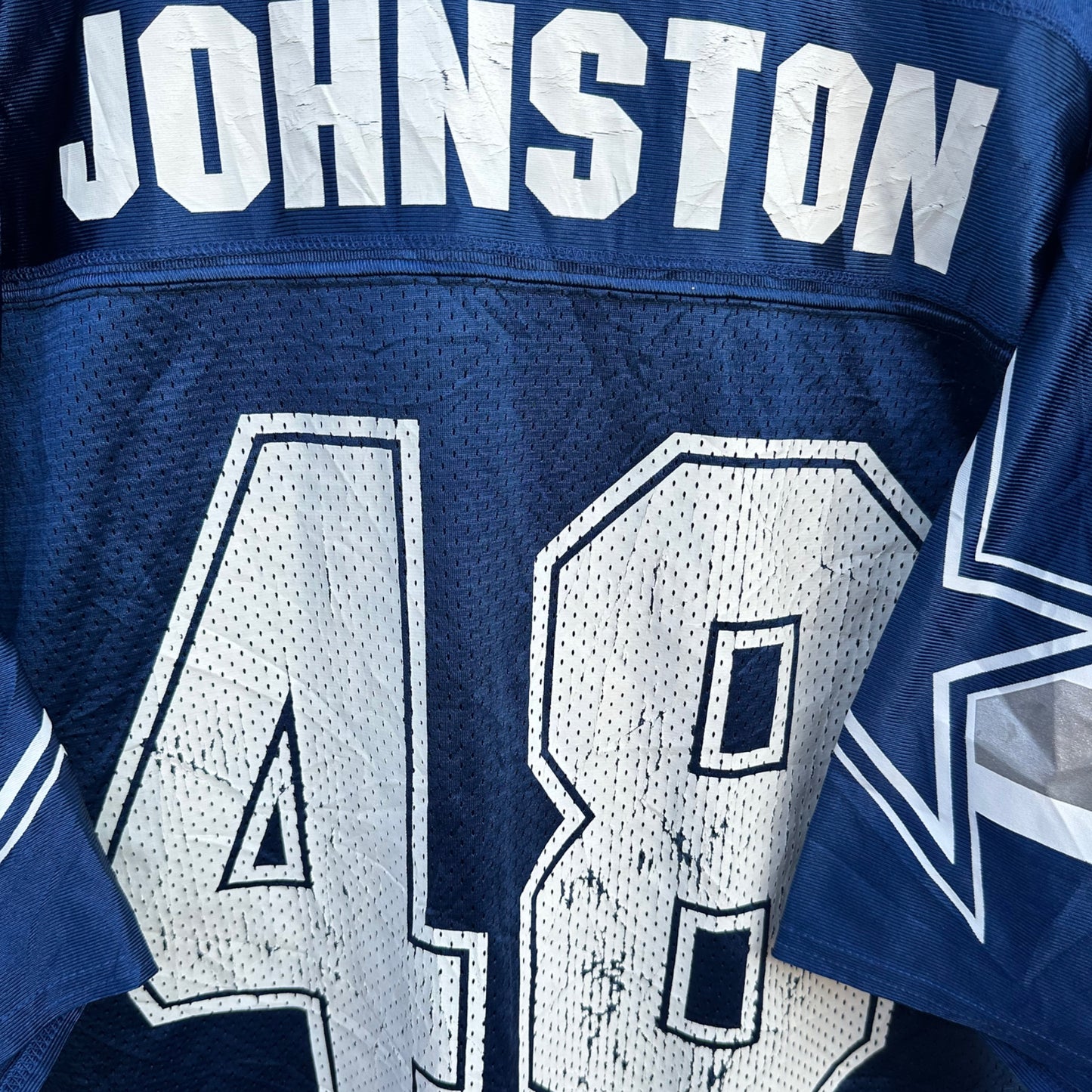 DARYL JOHNSTON DALLAS COWBOYS LOGO ATHLETIC VINTAGE 90s NFL JERSEY