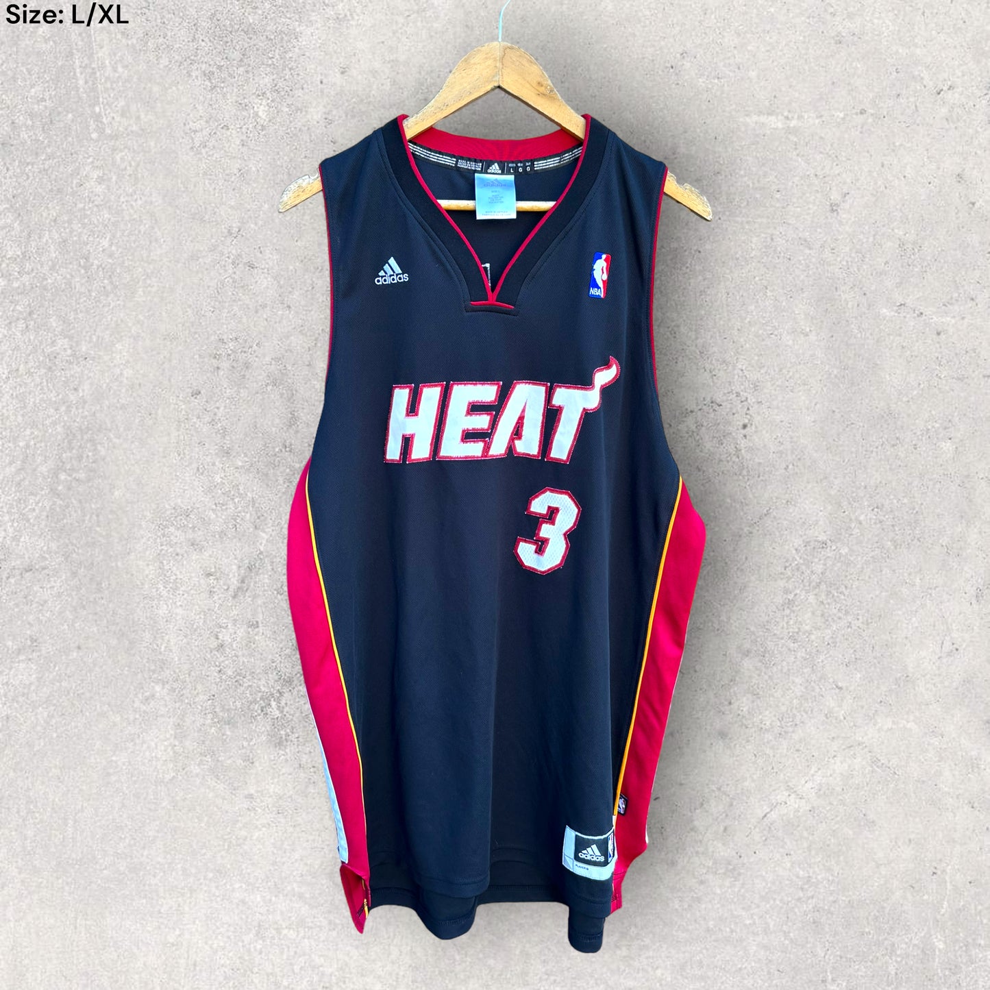 DWAYNE WADE MIAMI HEAT ADIDAS JERSEY