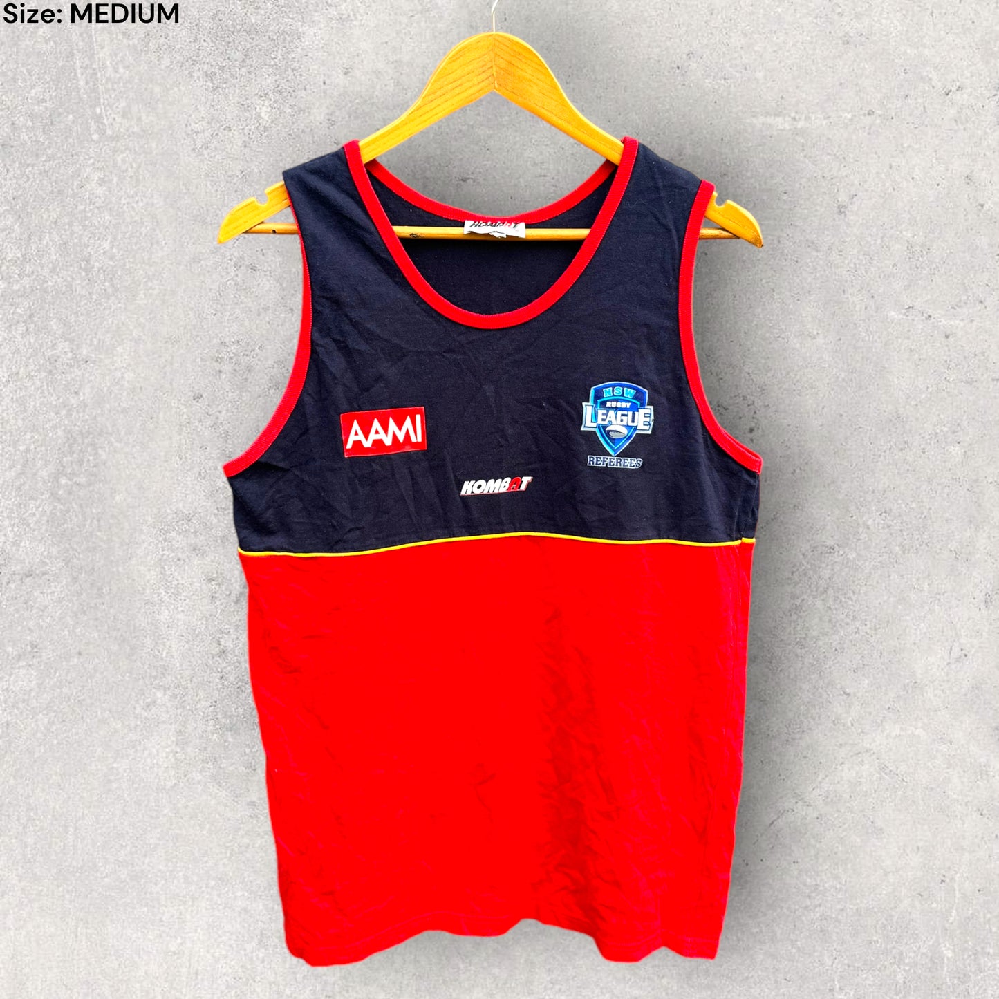 NSW REFEREES VINTAGE TRAINING SINGLET