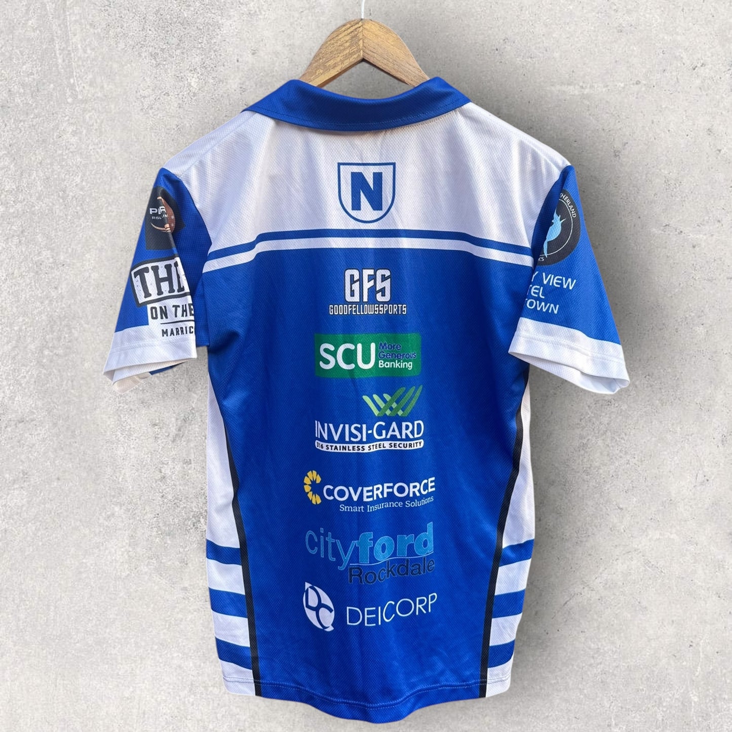 NEWTOWN JETS PLAYER ISSUED MEDIA POLO SHIRT