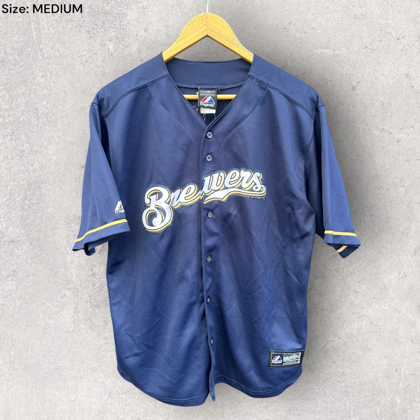 RYAN BRAUN MILWAUKEE BREWERS MBL BASEBALL JERSEY