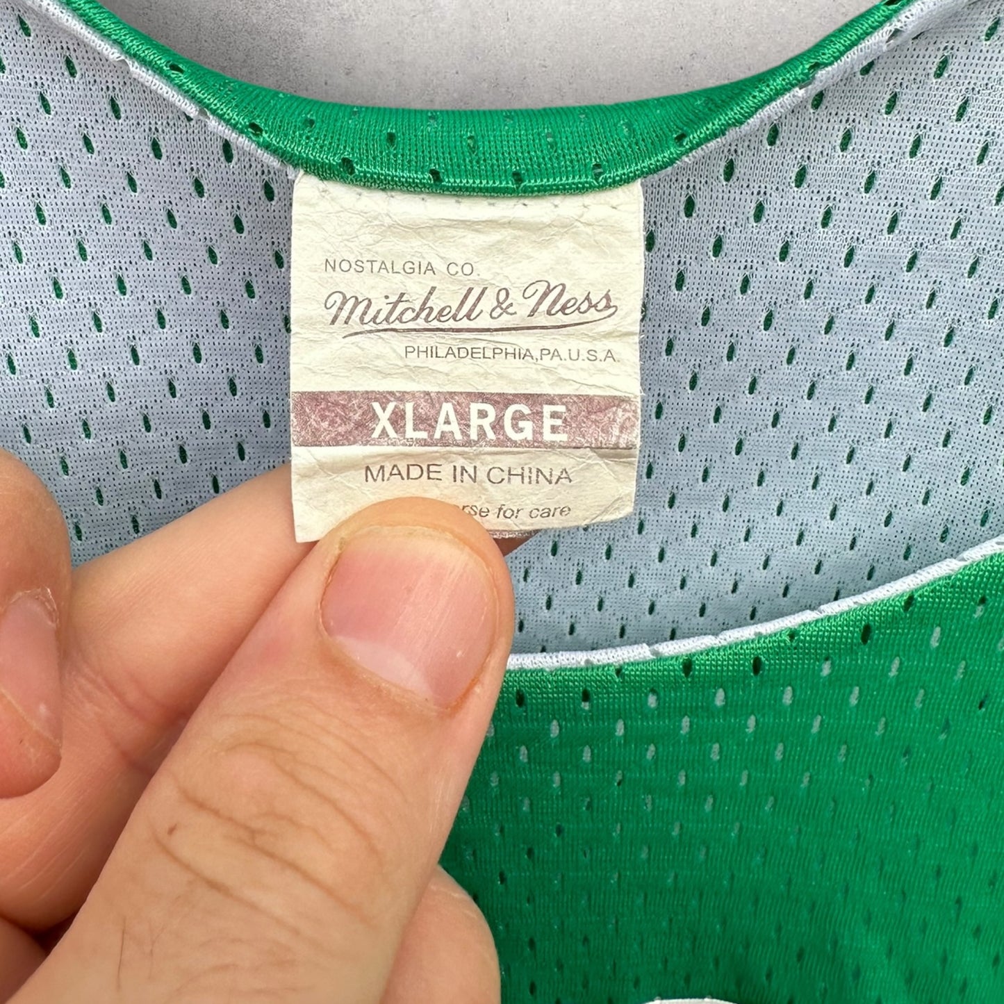 SEATTLE SUPERSONICS MITCHELL & NESS REVERSE NBA JERSEY