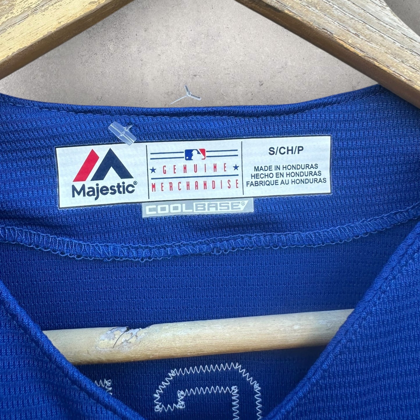 CLAYTON KERSHAW LA DODGERS MAJESTIC MLB BLUE BASEBALL JERSEY