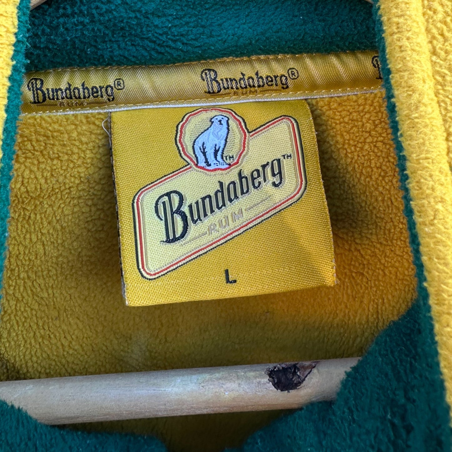 AUSTRALIAN WALLABIES 2005 BUNDY RUM HALF ZIP FLEECE JUMPER