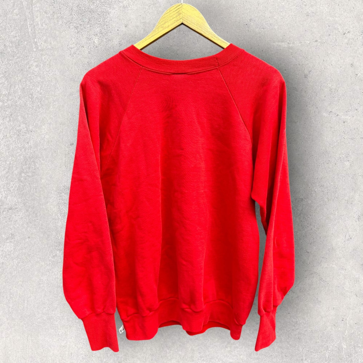 OHIO STATE BUCKEYES LOGO 7 VINTAGE MADE IN USA RED PULLOVER JUMPER