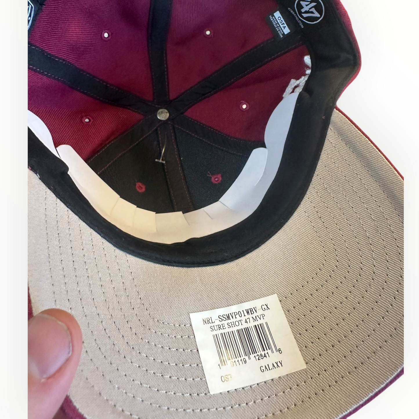 Brisbane Broncos 47 MVP Baseball Style NRL Hat Brand New