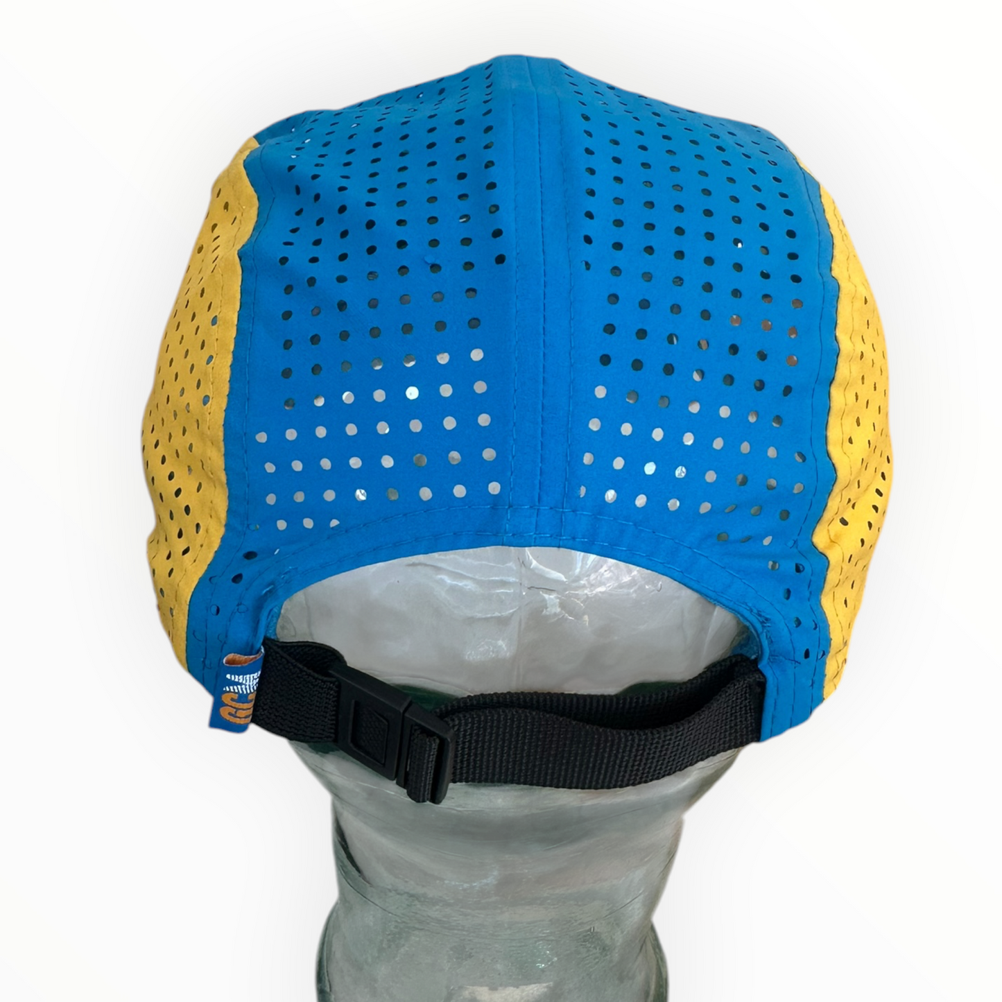 Gold Coast Marathon ASICS 5 Panel Blue & Yellow Hat