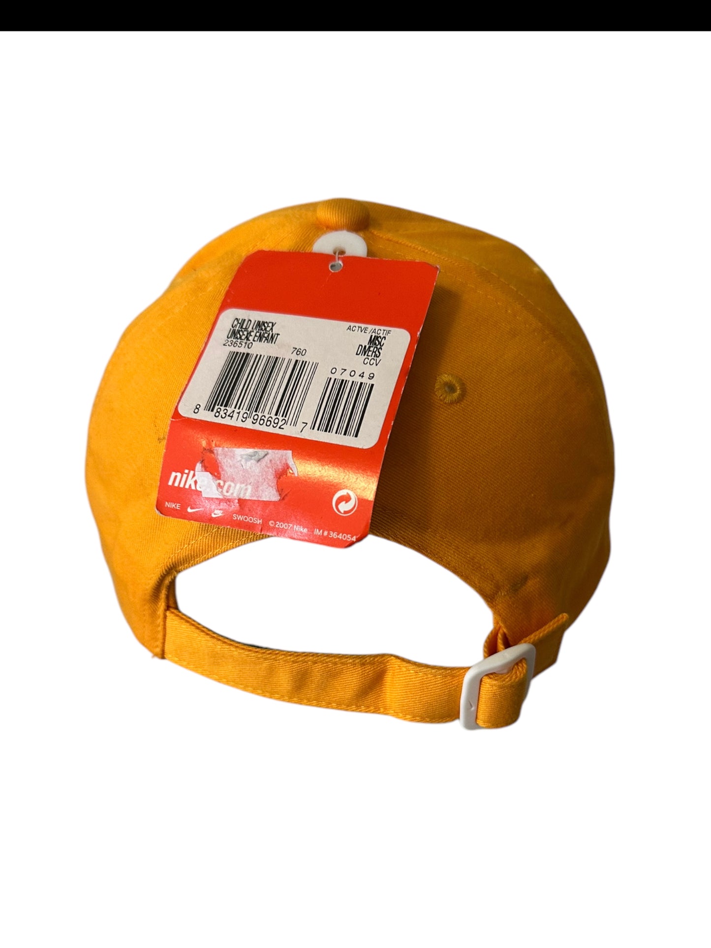 NIKE YELLOW KIDS HAT BRAND NEW WITH TAGS