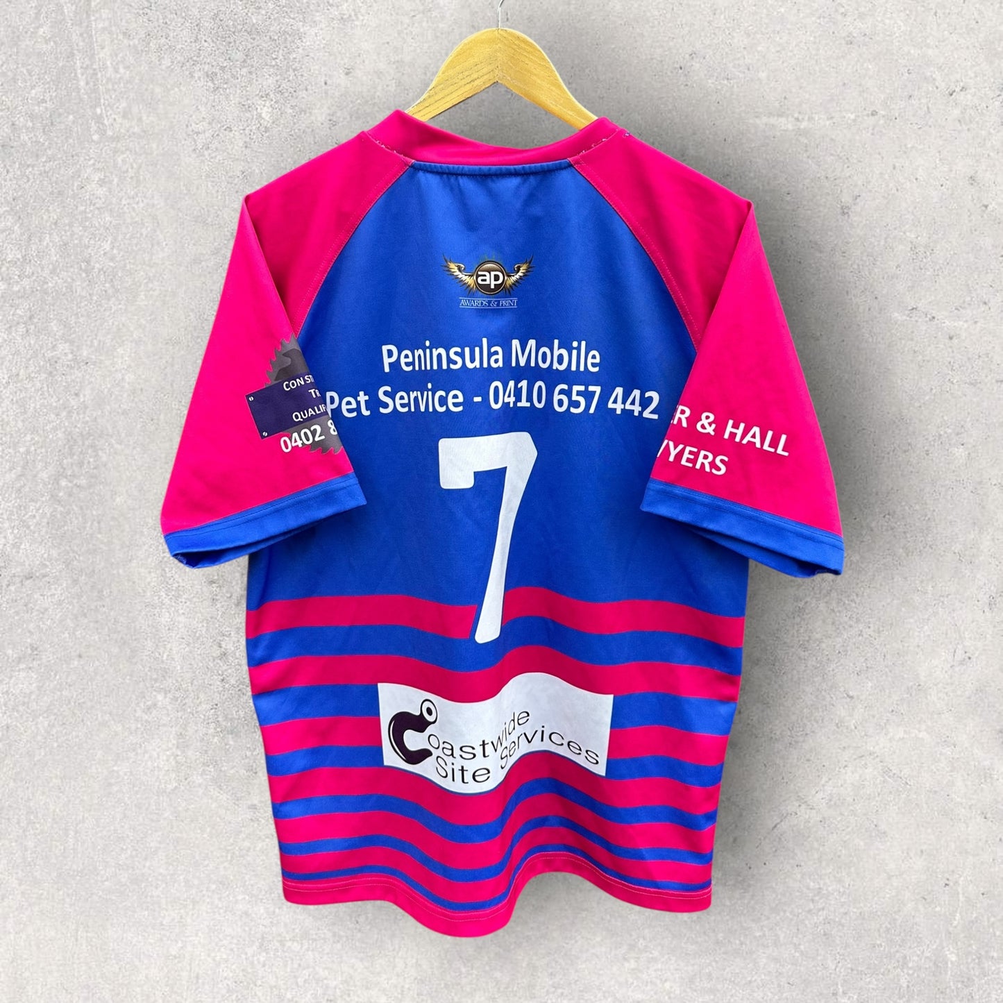 MANLY BROTHERS NSW RUGBY LEAGUE MATCH #7 JERSEY